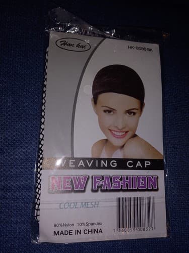 Weaving Cap Han Kai Hanne Fashion Kinky Wigs for Women hk-8080 BK - Thumbnail 3