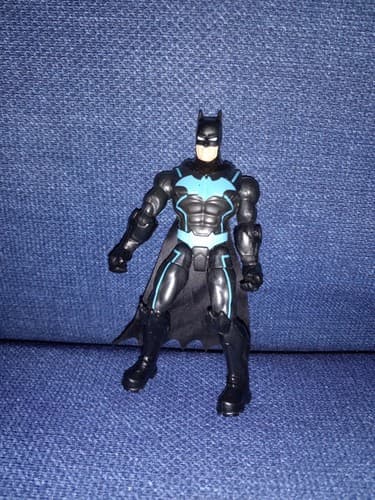 Batman Loose Action Figure Black Suit with Electric Blue Trim 5" Rare S20 - Image 1