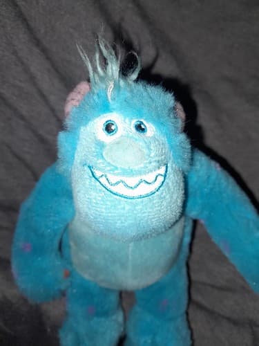 Disney Pixar Monsters University Plush Coin Purse Bag Clip Key Chain 7 Inch - Image 1