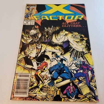MARVEL X Factor 42 1989 Cyclops Beast Iceman Archangel Jean Grey Comic - Image 1
