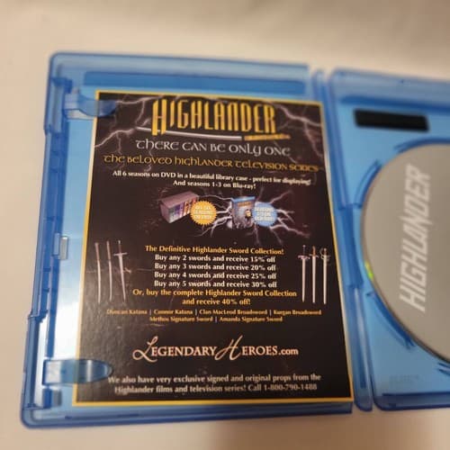 Highlander 1986 Directors Cut Blu-ray Christopher Lambert Sean Connery Lionsgate - Thumbnail 4