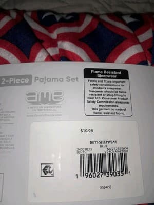 Captain America Kids 2-Piece Pajama Set Size XS4/5 (031876) - Thumbnail 5