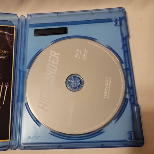 Highlander 1986 Directors Cut Blu-ray Christopher Lambert Sean Connery Lionsgate - Thumbnail 3