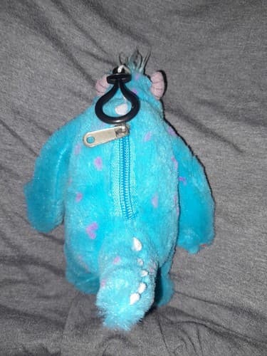 Disney Pixar Monsters University Plush Coin Purse Bag Clip Key Chain 7 Inch - Thumbnail 3