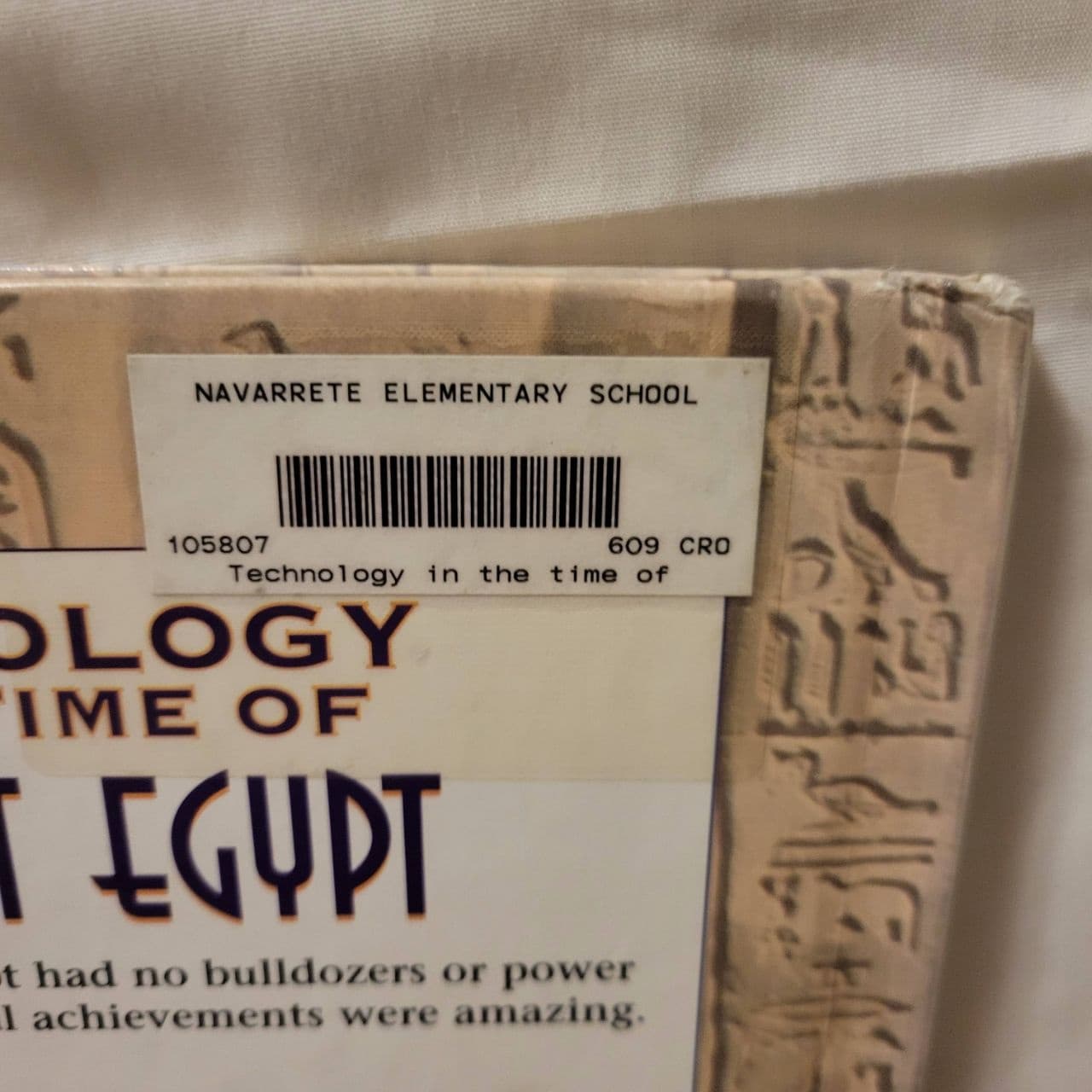 Technology in the Time of Ancient Egypt by Judith Crosher Hardcover Raintree - Thumbnail 4