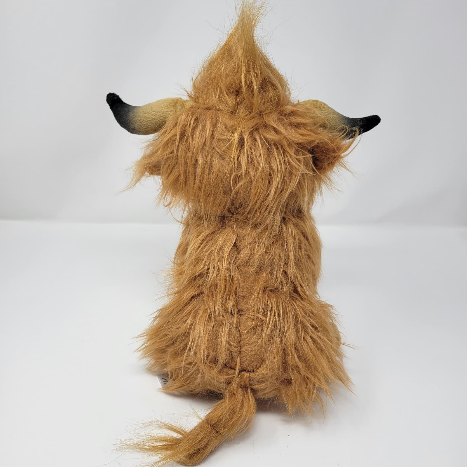 HIGHLAND COW Plush 11" Brown Shaggy Scottish Stuffed Animal Soft Farm Doll - Thumbnail 5