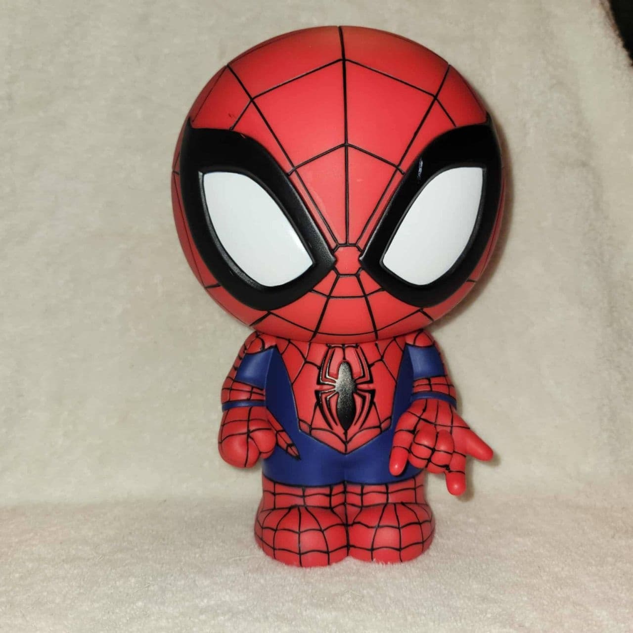 Marvel Spider-Man PVC Coin Bank 9.5" Red Blue Superhero Figure Savings SpiderMan - Image 1
