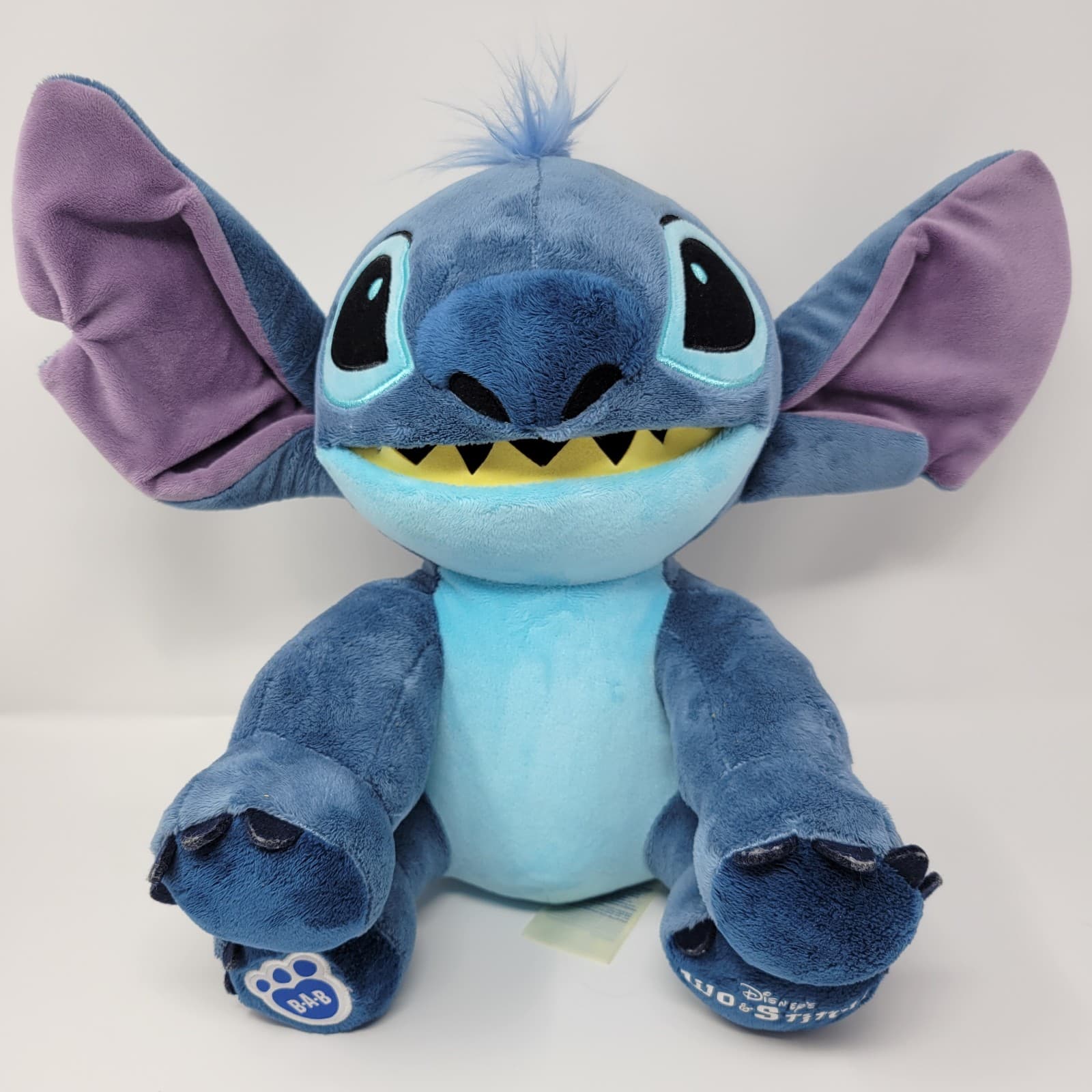 DISNEY Stitch Plush Stuffed Animal Blue Build A Bear Soft Toy Collectible - Image 1