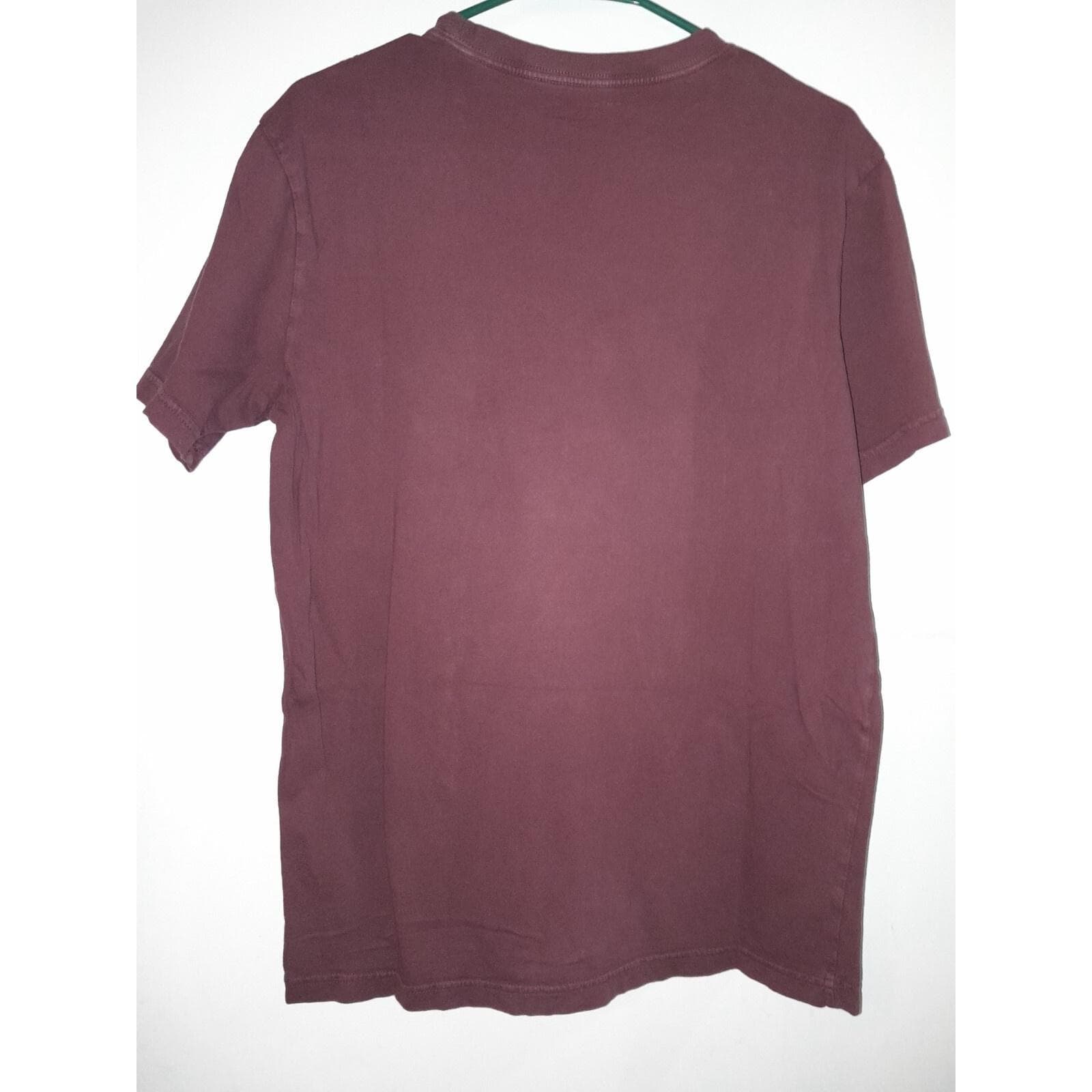 American Eagle S/P/CH Super Soft Short Sleeve Burgundy With White Accent Eagle - Thumbnail 5