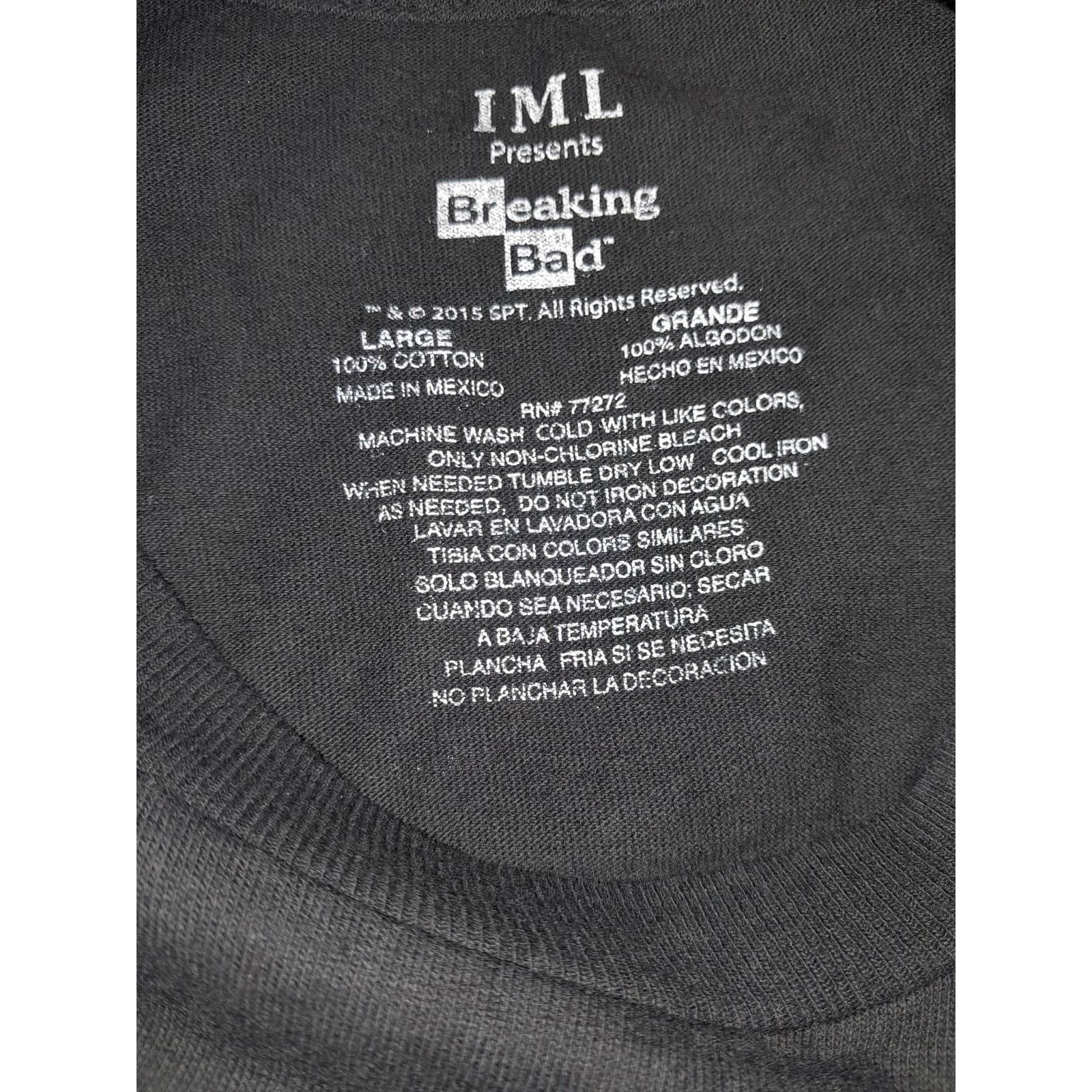 Breaking Bad Walter White Graphic T-Shirt Men’s Size XL Black - Thumbnail 5