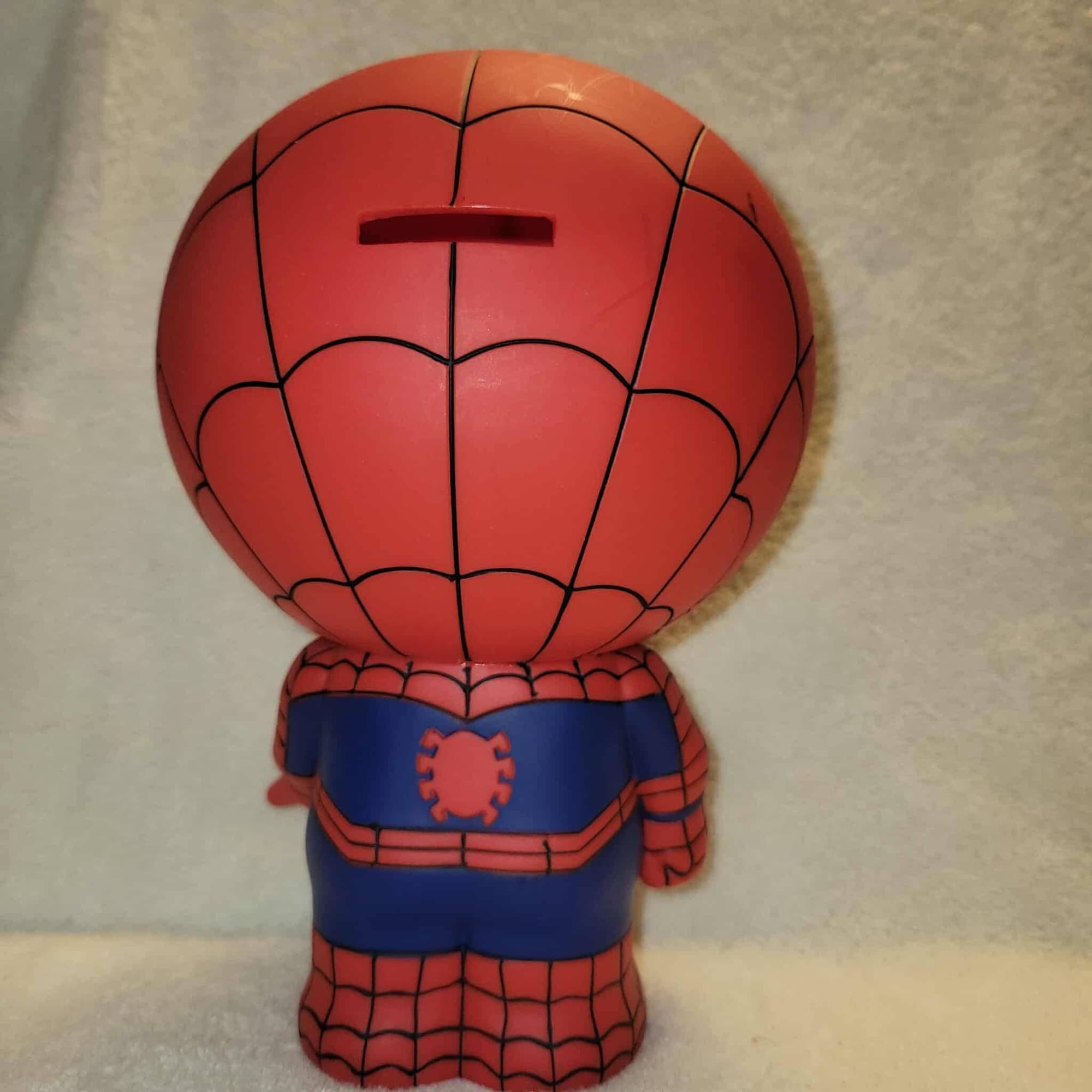 Marvel Spider-Man PVC Coin Bank 9.5" Red Blue Superhero Figure Savings SpiderMan - Thumbnail 3