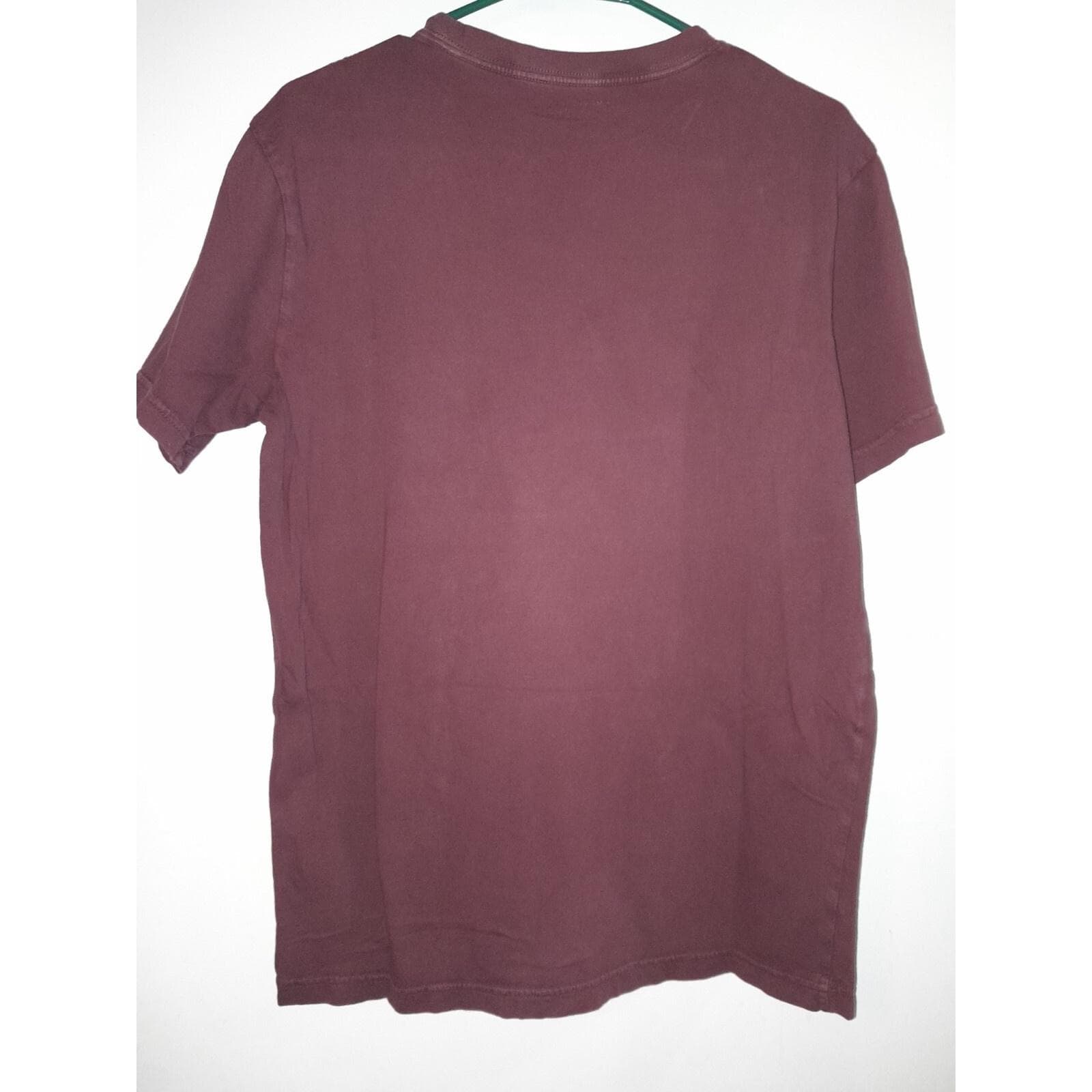American Eagle S/P/CH Super Soft Short Sleeve Burgundy With White Accent Eagle - Thumbnail 6
