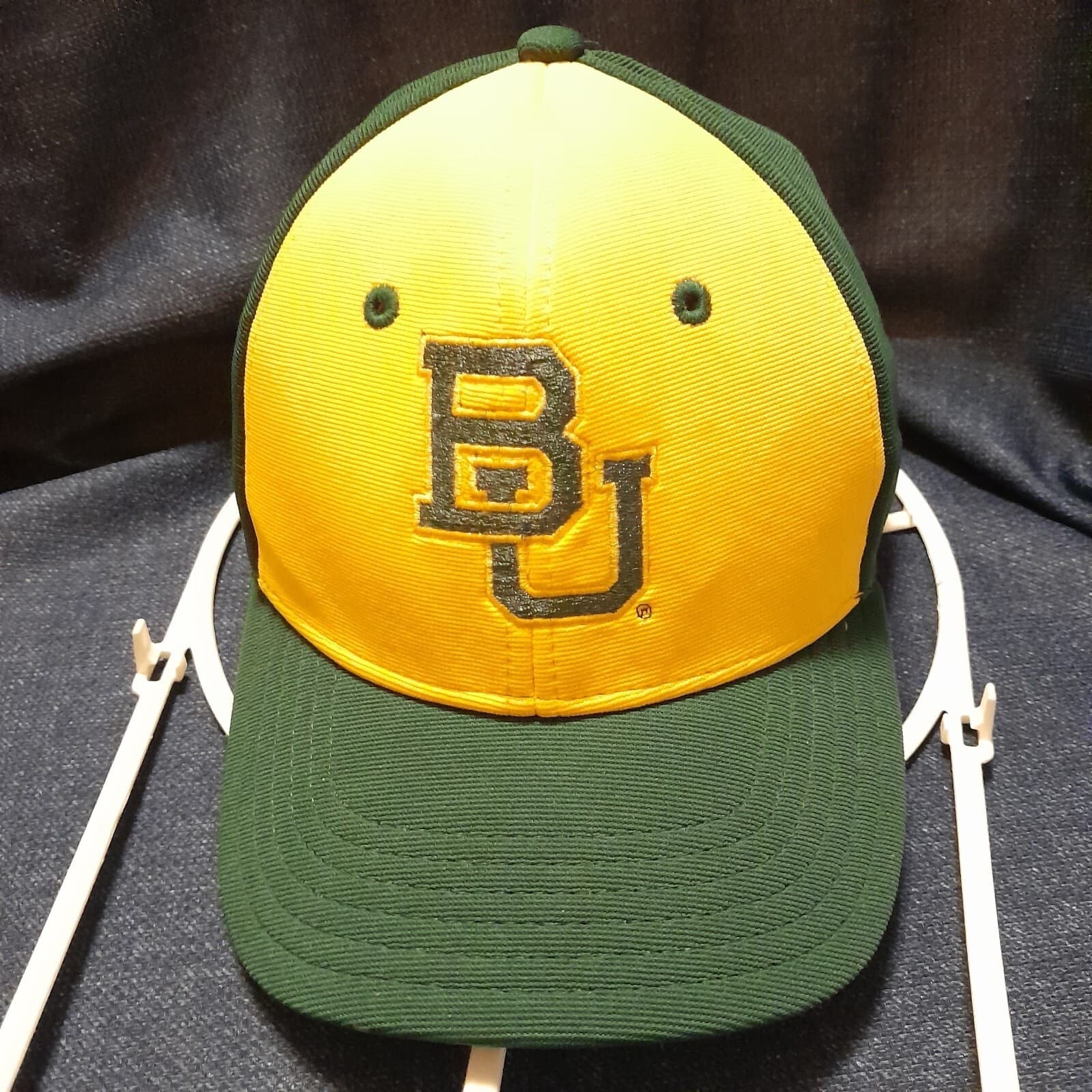 Baylor University BU Green Yellow MVP Series Baseball Cap Hat S / M Team Spirit - Thumbnail 2