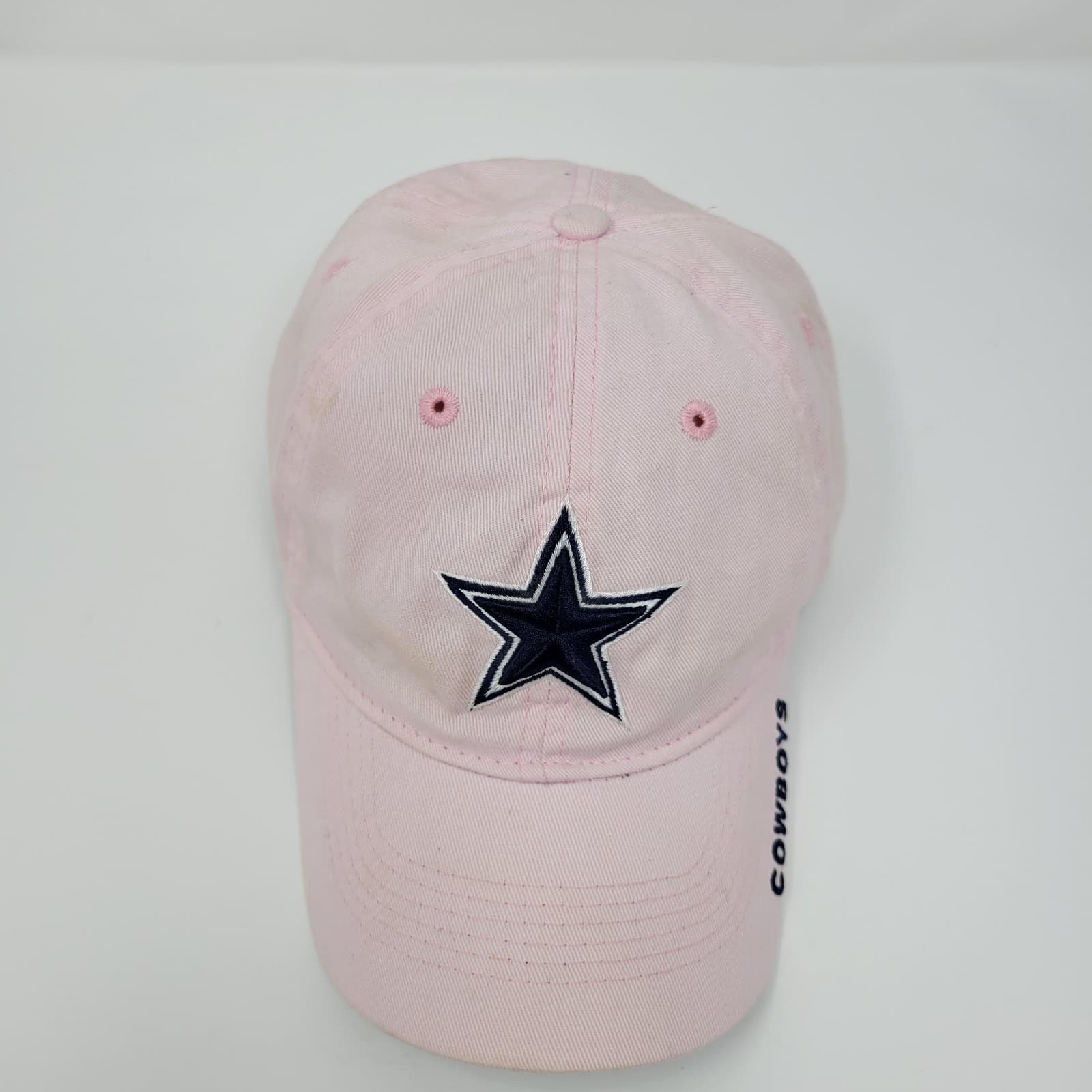 REEBOK Dallas Cowboys Womens One Size Pink NFL Strapback Cap Embroidered Vintage - Thumbnail 4