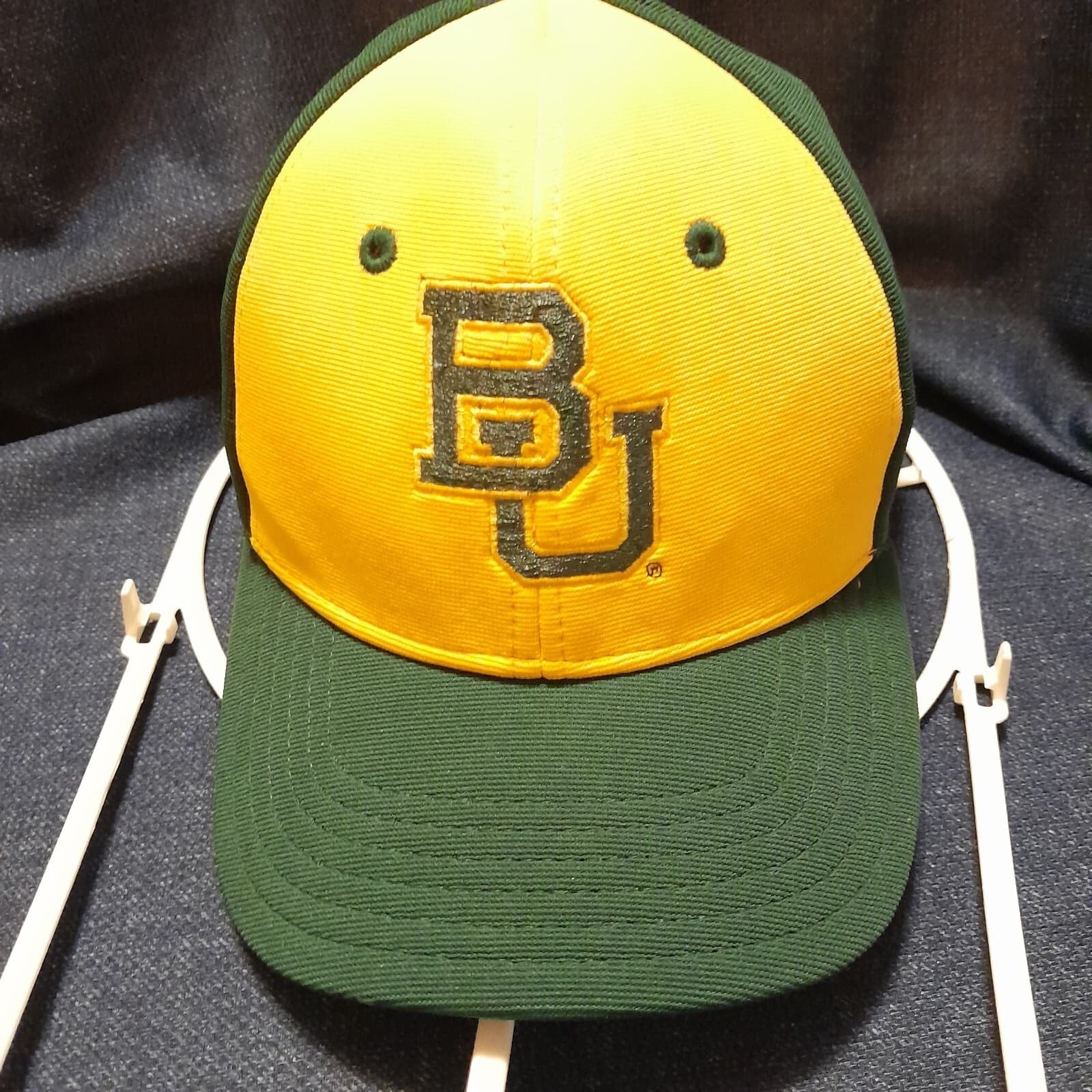 Baylor University BU Green Yellow MVP Series Baseball Cap Hat S / M Team Spirit - Image 1