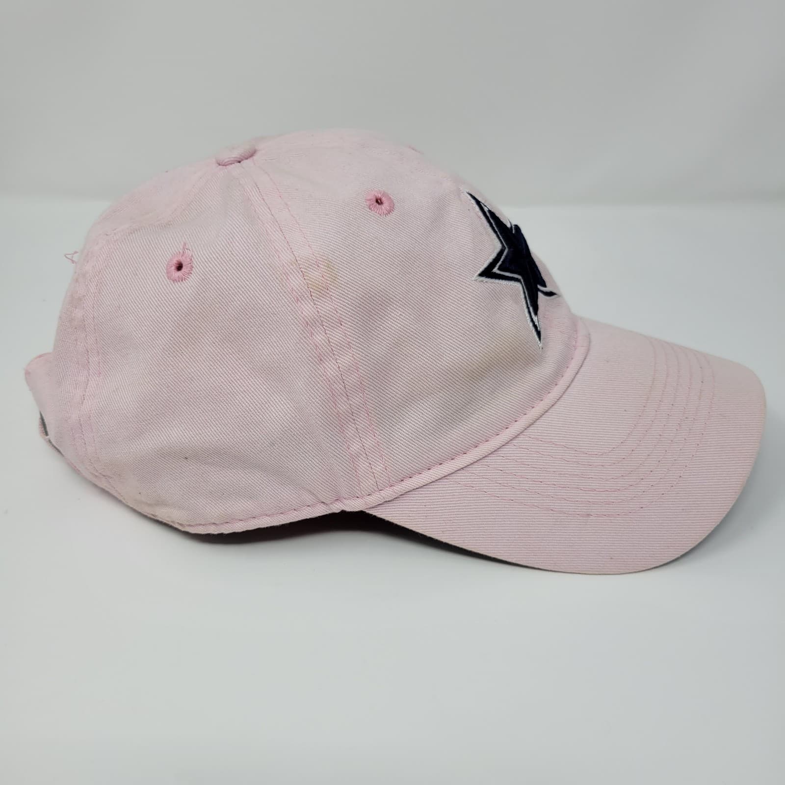 REEBOK Dallas Cowboys Womens One Size Pink NFL Strapback Cap Embroidered Vintage - Thumbnail 3