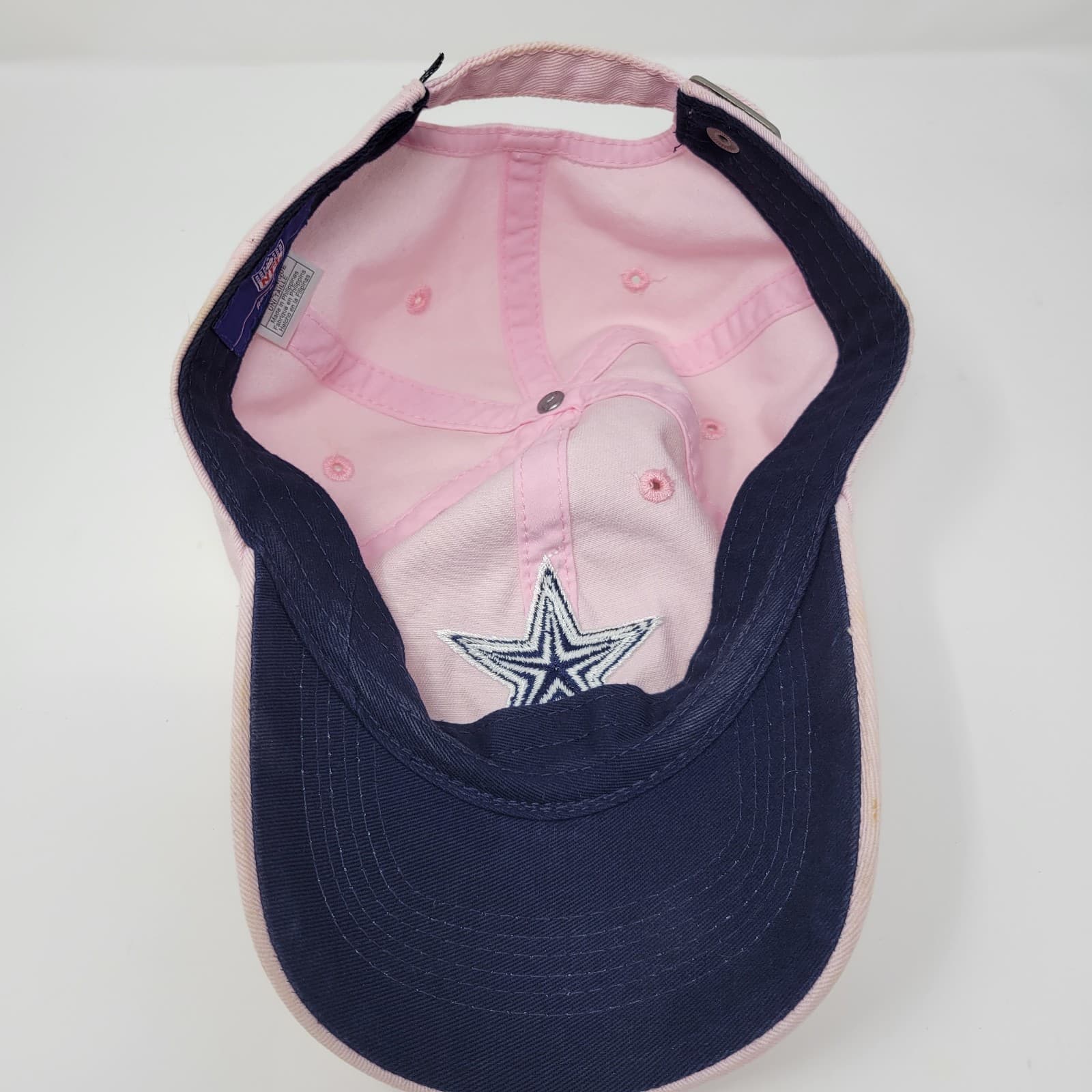 REEBOK Dallas Cowboys Womens One Size Pink NFL Strapback Cap Embroidered Vintage - Thumbnail 6