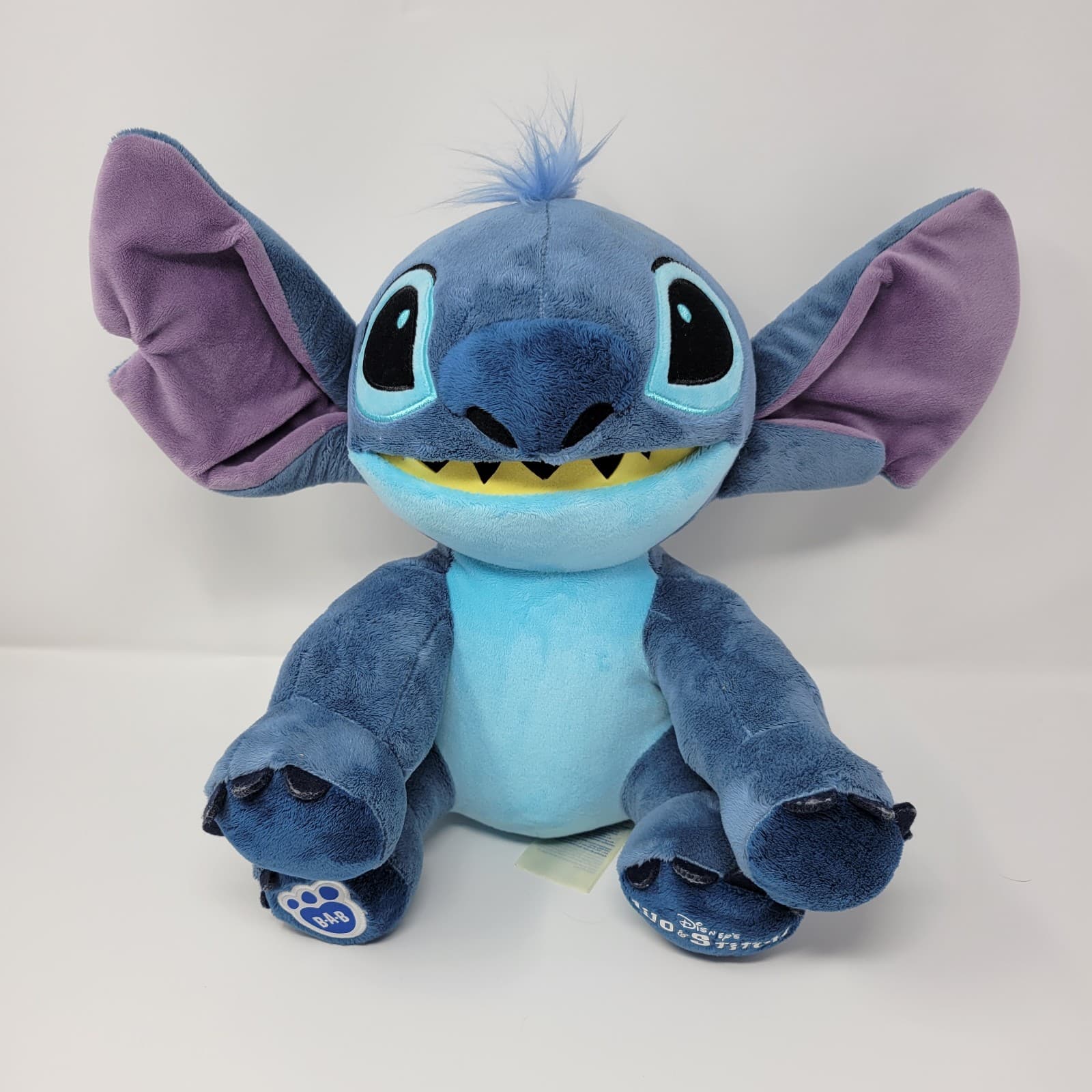DISNEY Stitch Plush Stuffed Animal Blue Build A Bear Soft Toy Collectible - Thumbnail 12