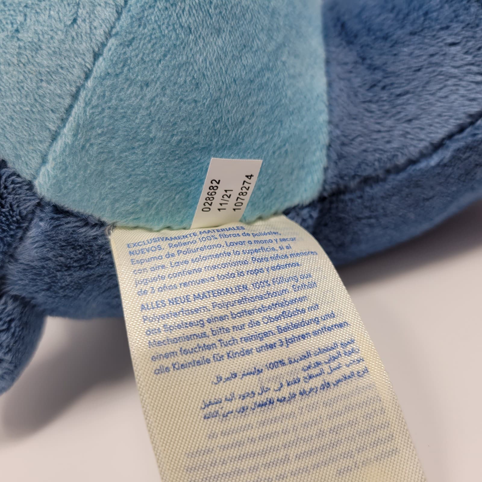 DISNEY Stitch Plush Stuffed Animal Blue Build A Bear Soft Toy Collectible - Thumbnail 8