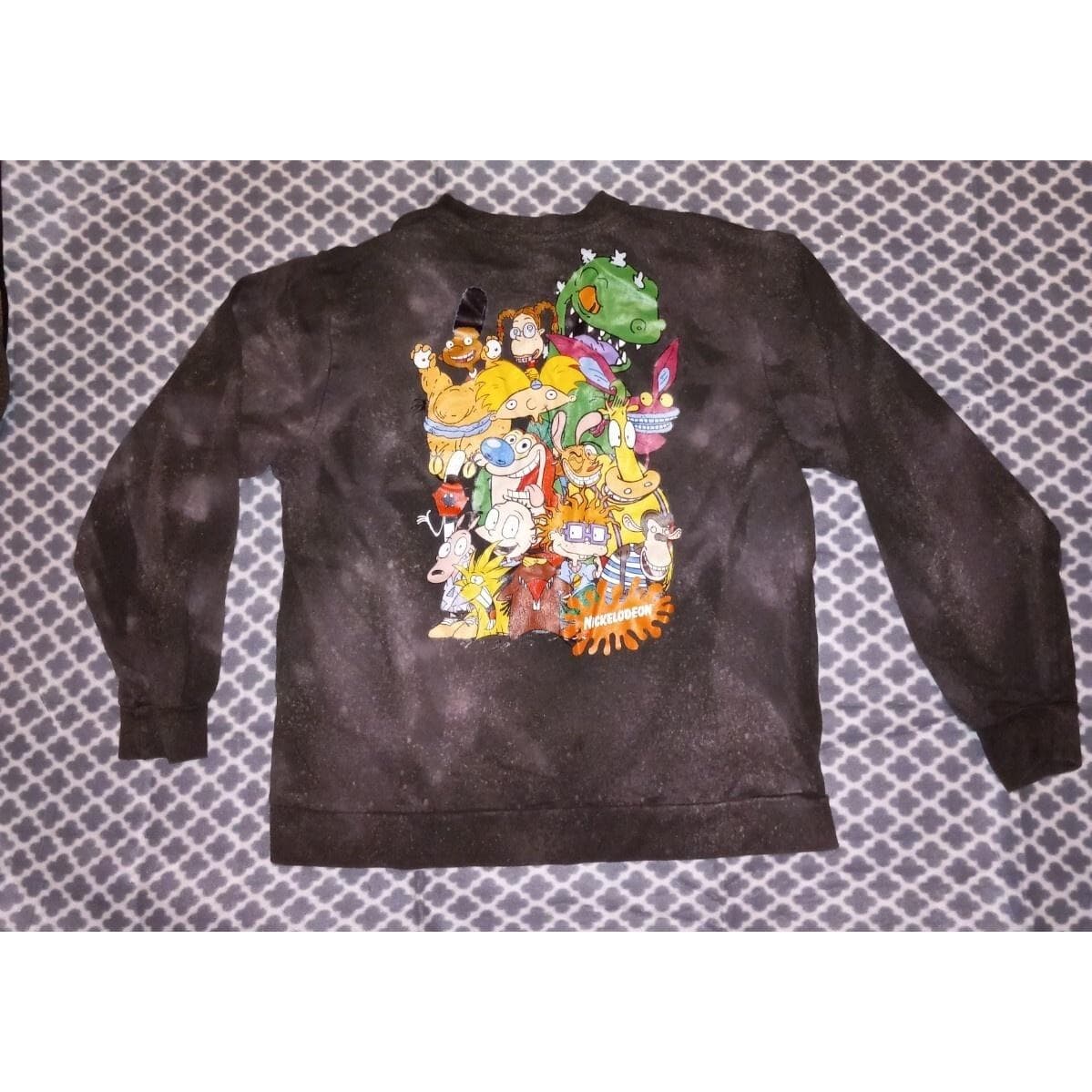 Nickelodeon Rugrats Graphic Pullover Crewneck Sweatshirt Sz M Double Sided 90s - Image 1