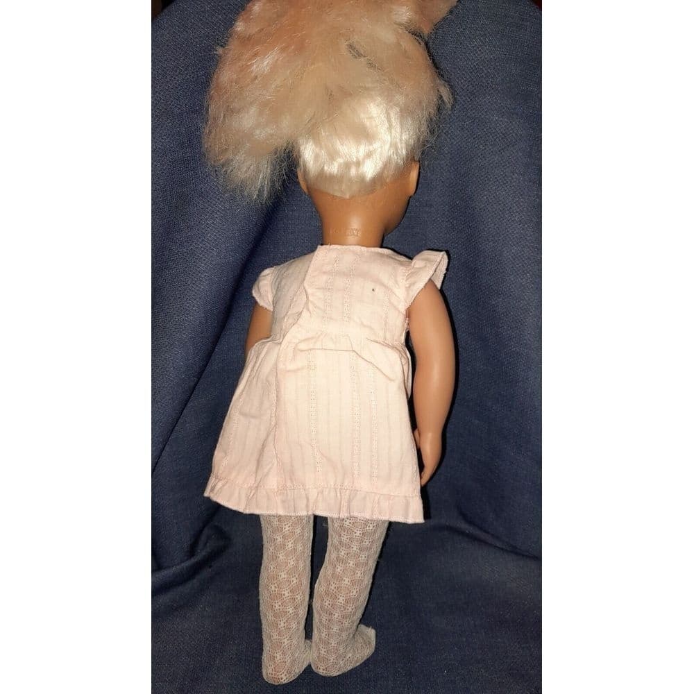 Our Generation Doll 18" Platinum Blonde Hair Blue Eyes Pink Dress Tights Battat - Thumbnail 5