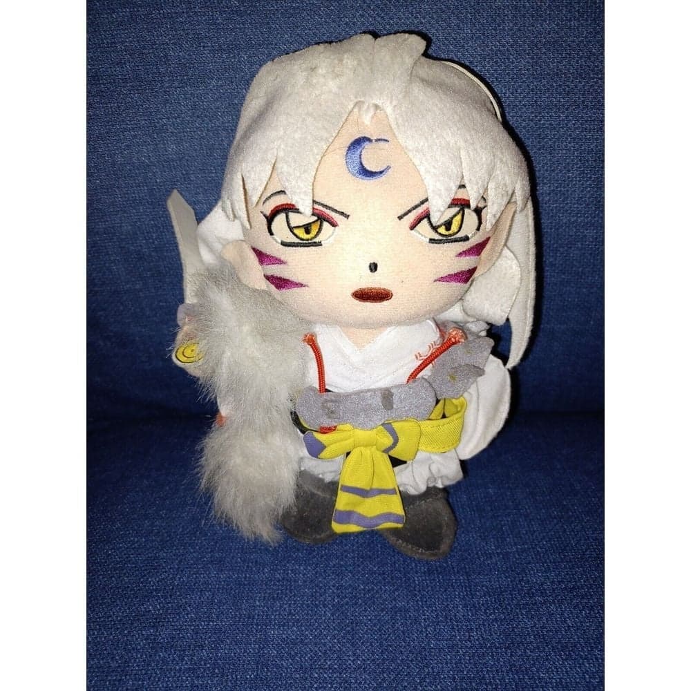 Inuyasha Sesshomaru Plush Doll Manga Anime Daiyōkai 8 inches Inuyasha 2005 - Image 1