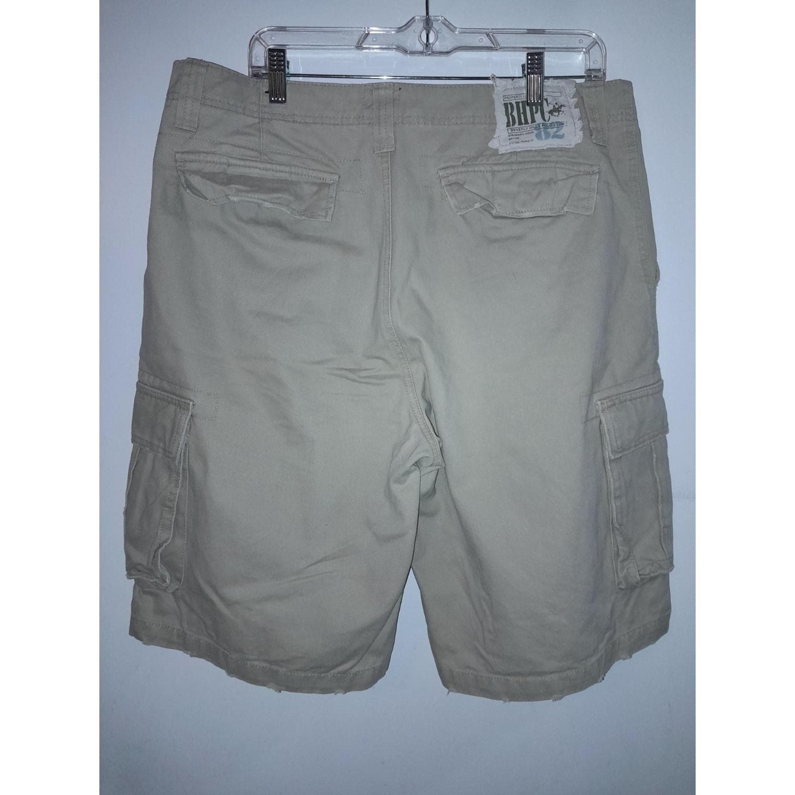 Beverly Hills Polo Club Khaki Shorts Size 36 Property Of BHPC 82 Standard Issue - Thumbnail 10