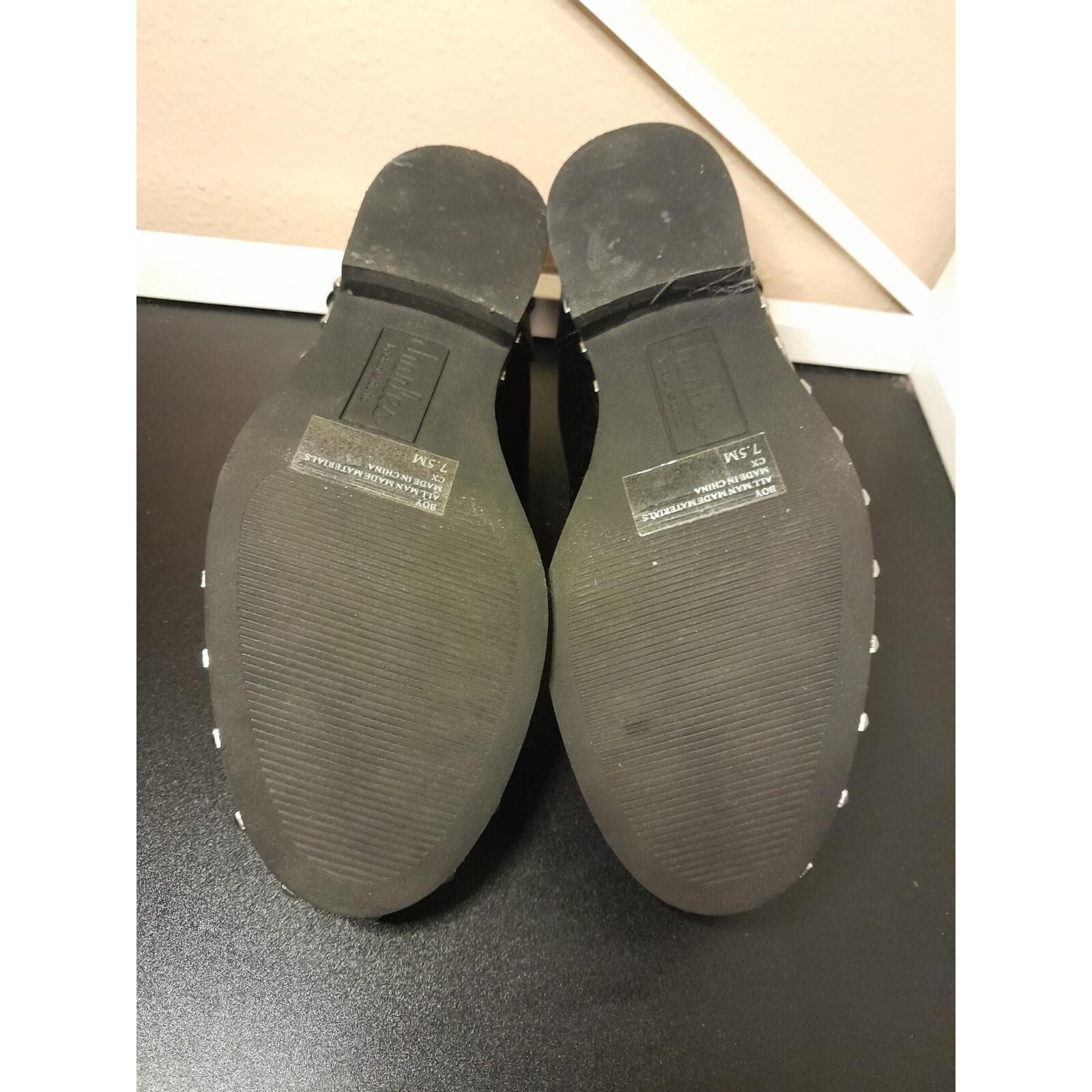 Charles by Charles David Boy Penny Leather Loafer Flat Shoes Black Size 7.5M - Thumbnail 7