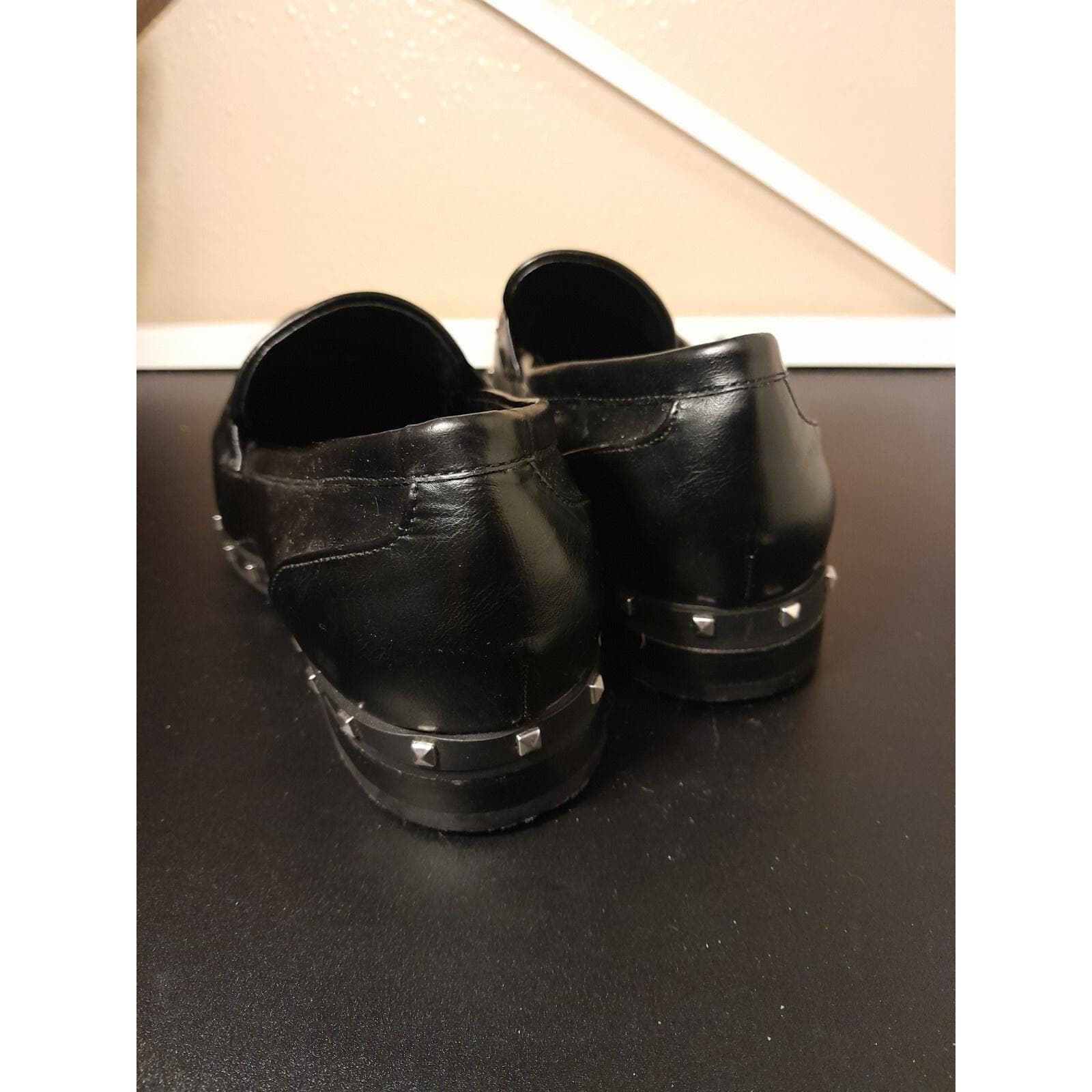 Charles by Charles David Boy Penny Leather Loafer Flat Shoes Black Size 7.5M - Thumbnail 3