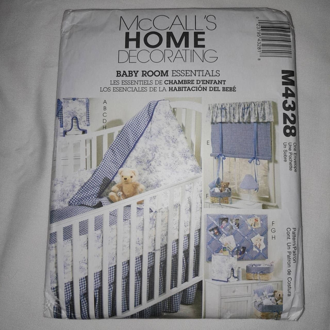 McCalls M4328 Pattern Baby Room Essentials Vintage inspired Nursery Quilt UC - Thumbnail 2