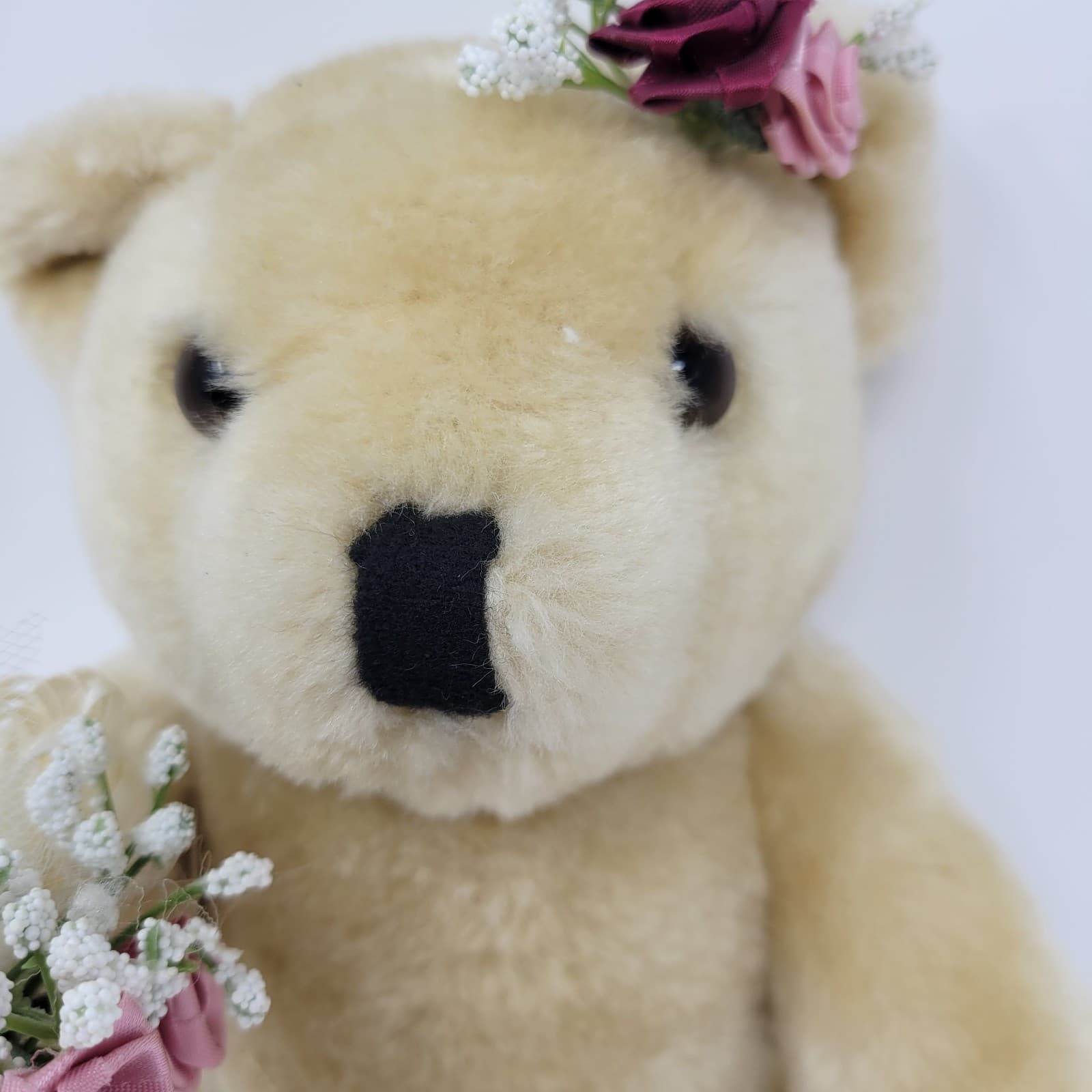 Ring Bearer Teddy Bear 2001 Pacific Craft Jointed Wedding | 12” Plush Vintage - Thumbnail 4