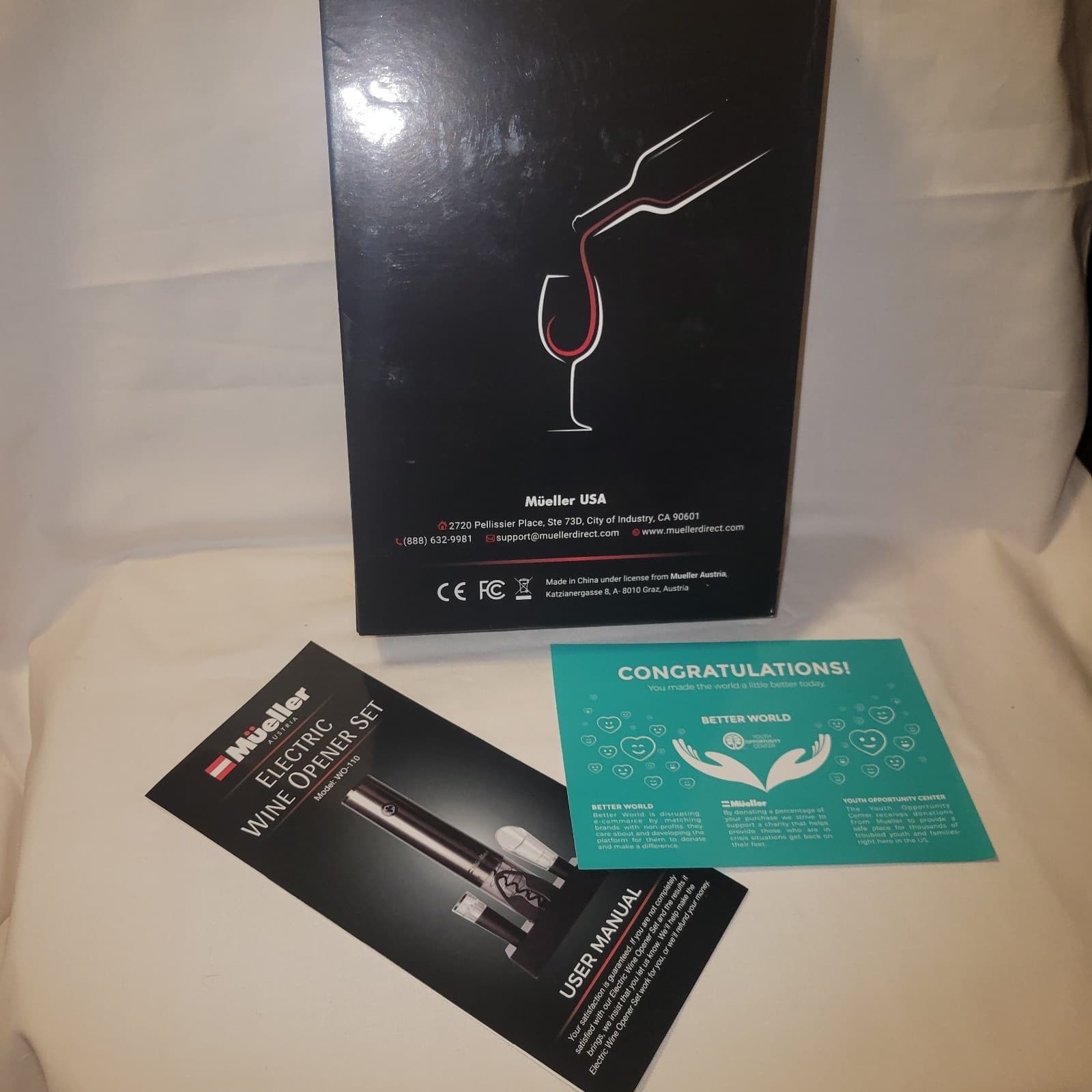 Mueller Electric Wine Opener Set Rechargeable Corkscrew with Accessories - Thumbnail 8