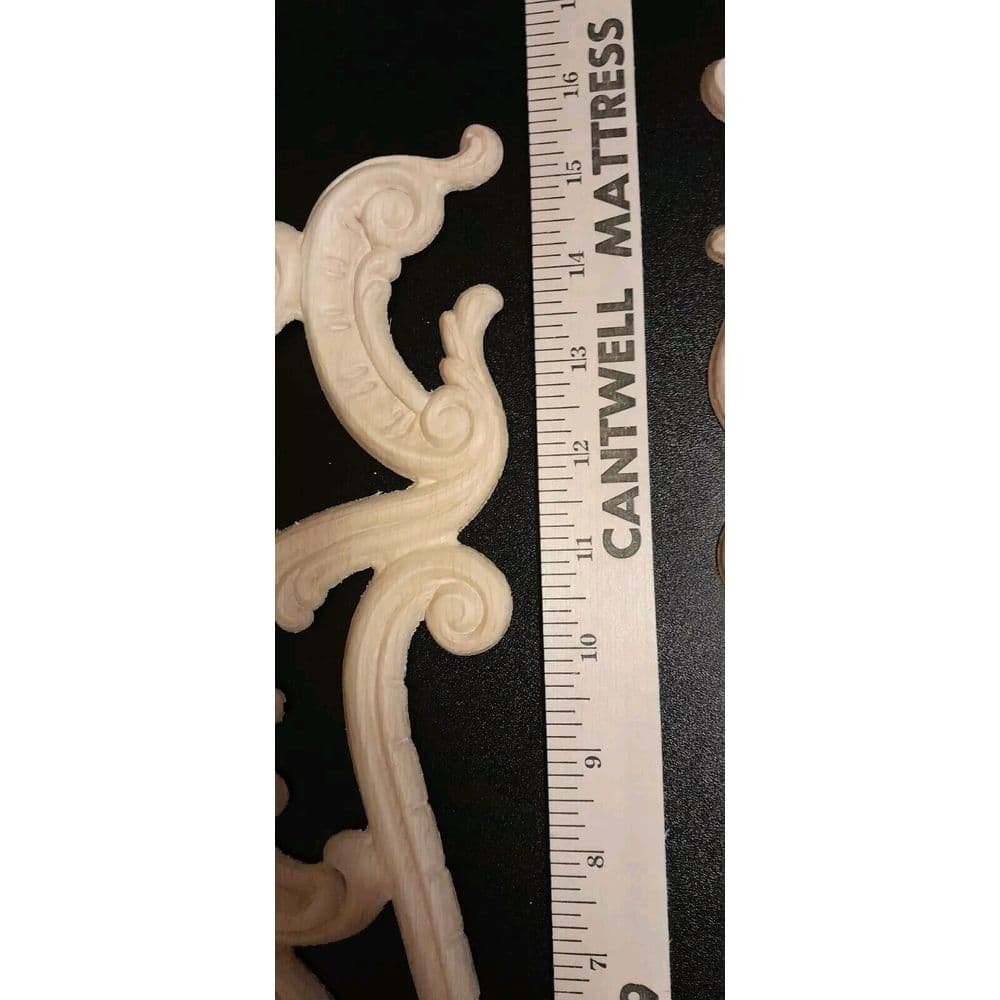 Acanthus Leaf Panels Furniture Applique Architectural Onlay 9 1/2" W X 15 5/8" H - Thumbnail 7