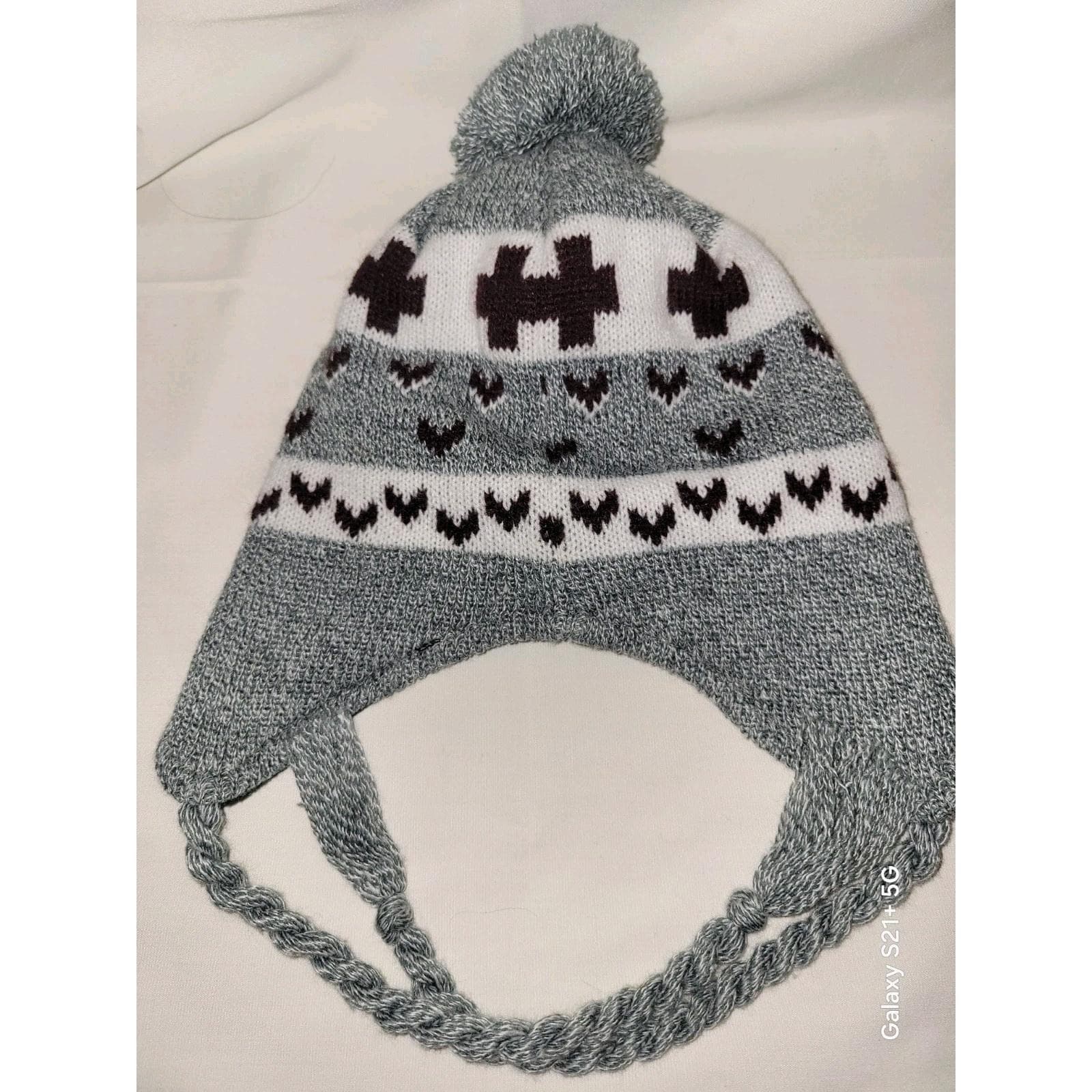Texas A&M Knit Hat Cap By Top of the World Gray Black Aggie Maroon & White - Thumbnail 3