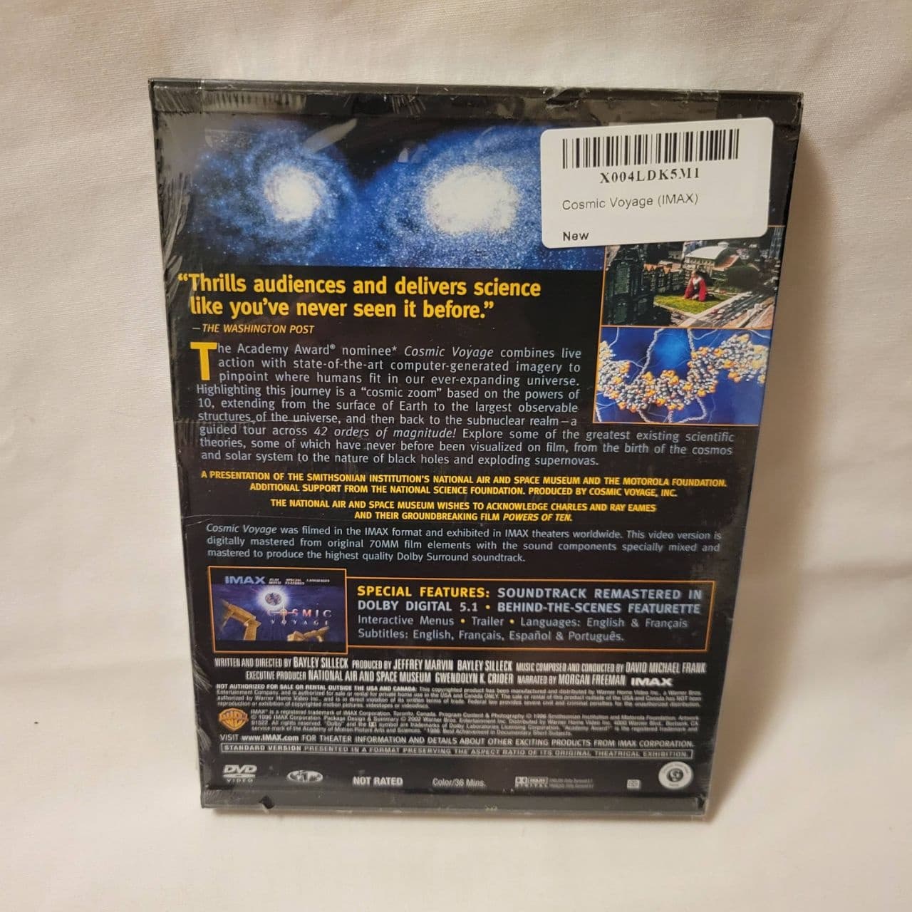 Cosmic Voyage IMAX DVD – Morgan Freeman Narrated Science Documentary New Sealed - Thumbnail 4