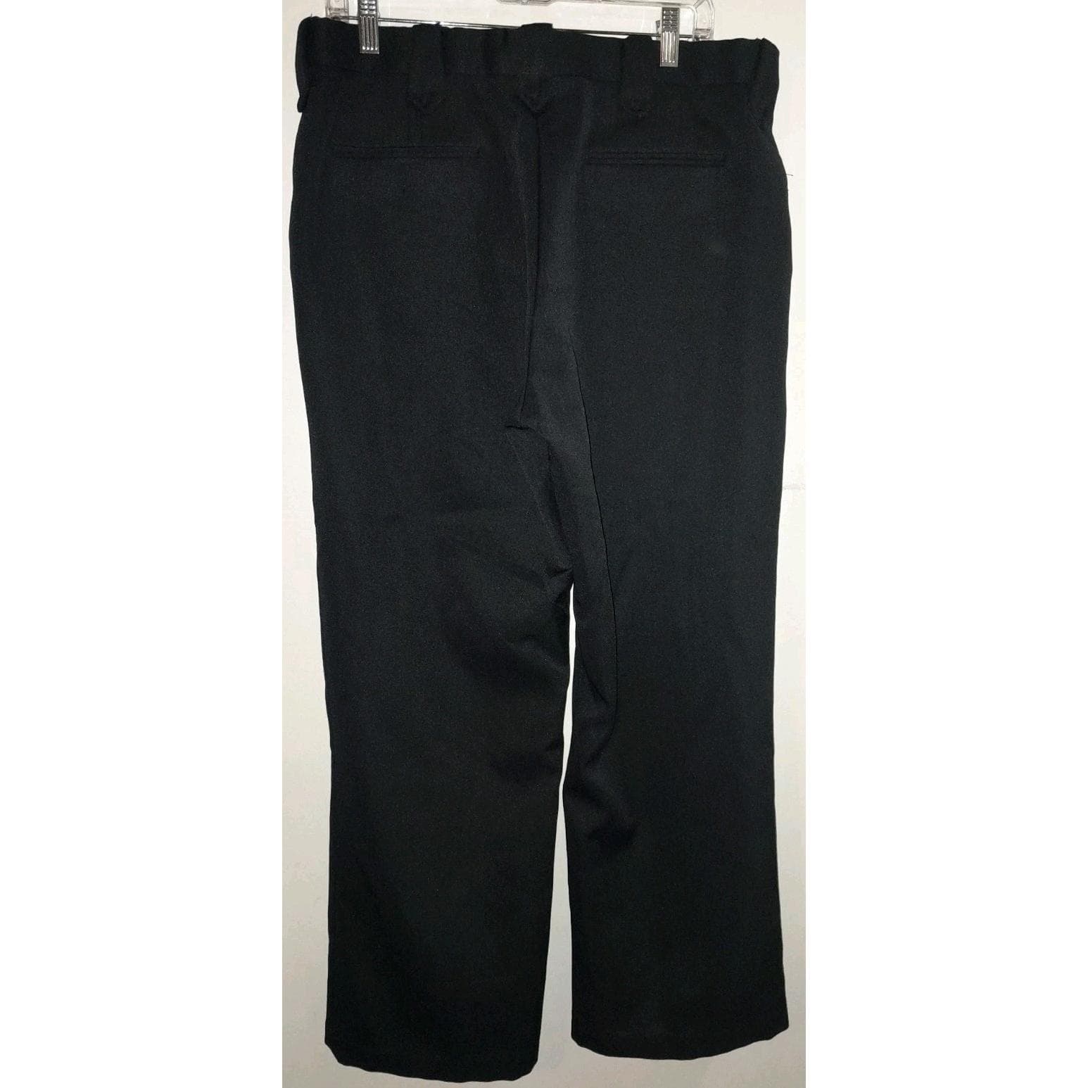Vintage Circle S Pants Size 36 (36x28.5) Black Polyester Elastic Waist Western - Thumbnail 4