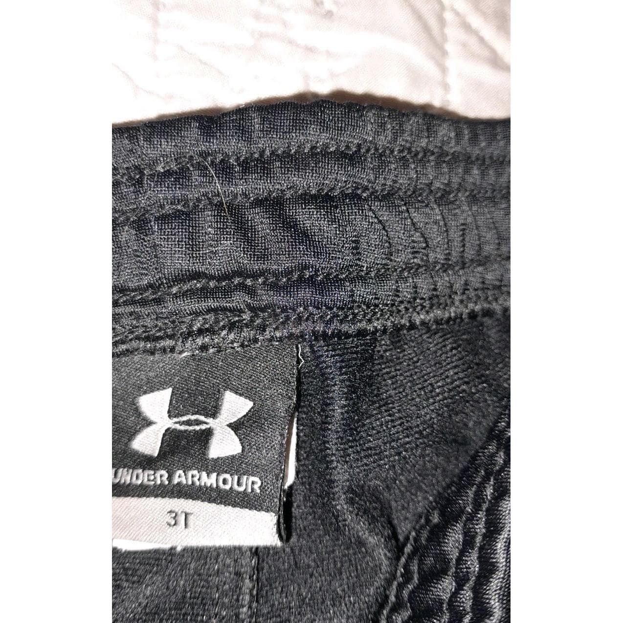 Under Armour Sweatpants Jogging Pants Black W Pink Stripe Size 3T - Thumbnail 2