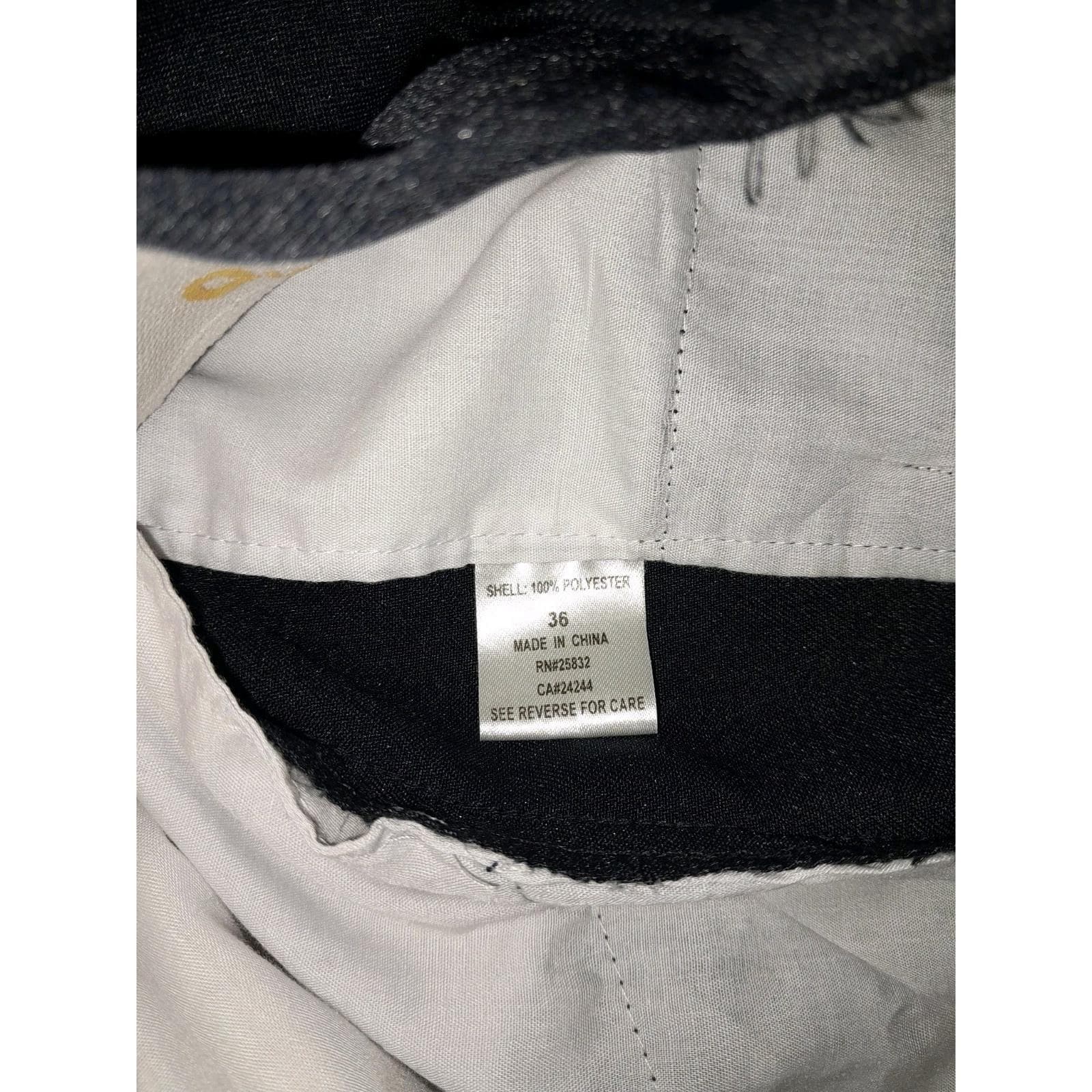 Vintage Circle S Pants Size 36 (36x28.5) Black Polyester Elastic Waist Western - Thumbnail 9