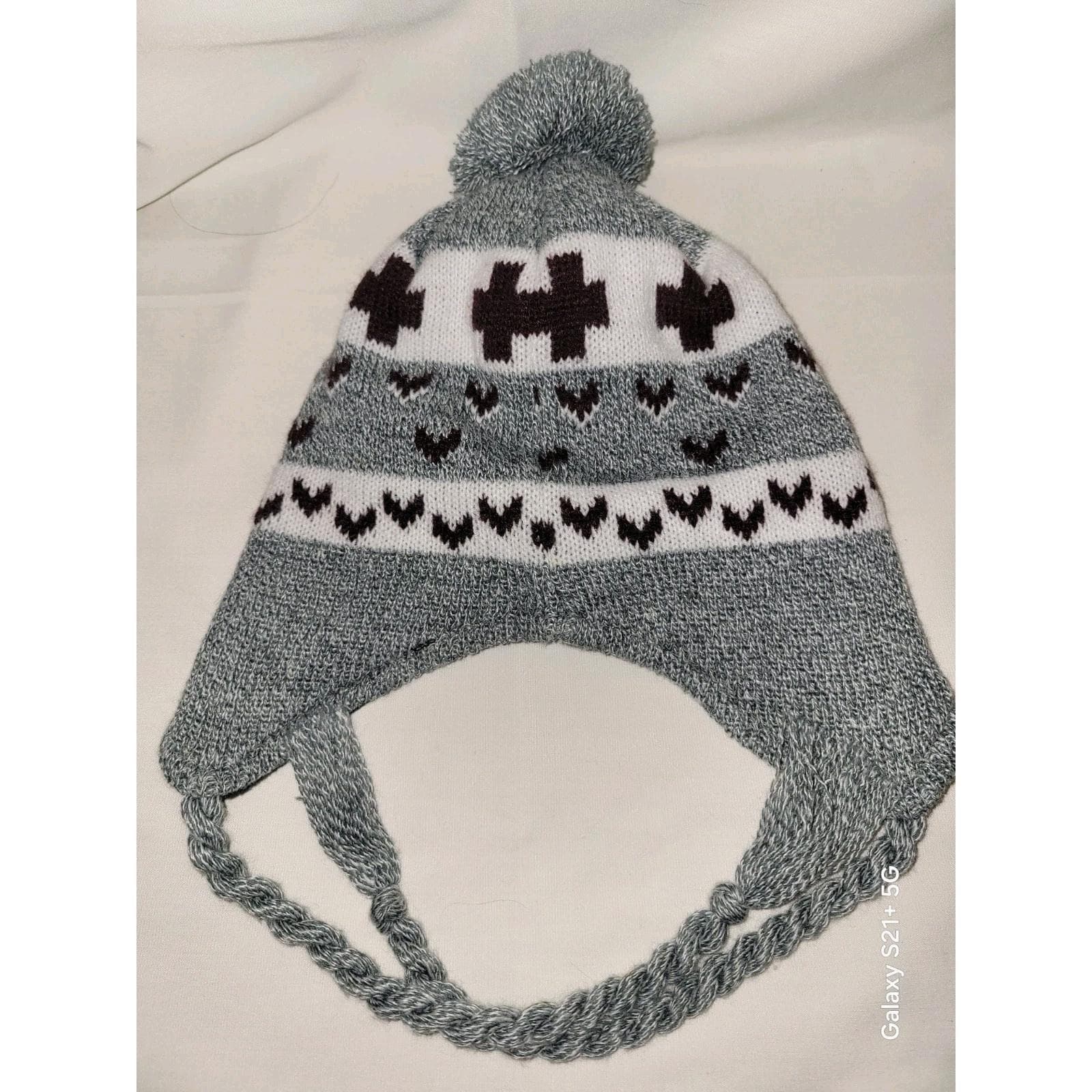 Texas A&M Knit Hat Cap By Top of the World Gray Black Aggie Maroon & White - Thumbnail 4