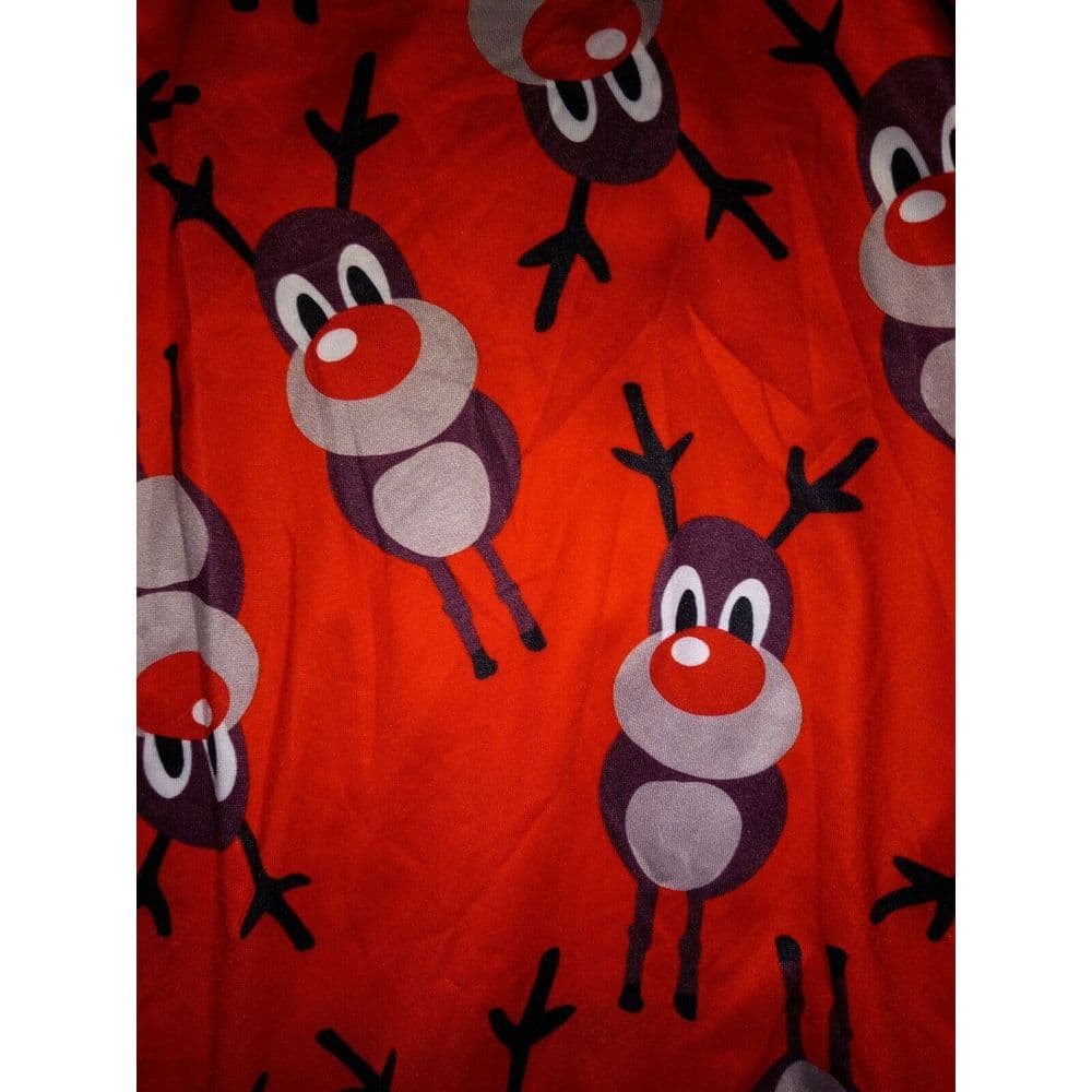 Rudolfo The Red Nose Reindeer Long Sleeve Dress 2XL / XXL Loose fit Raiyage - Thumbnail 4