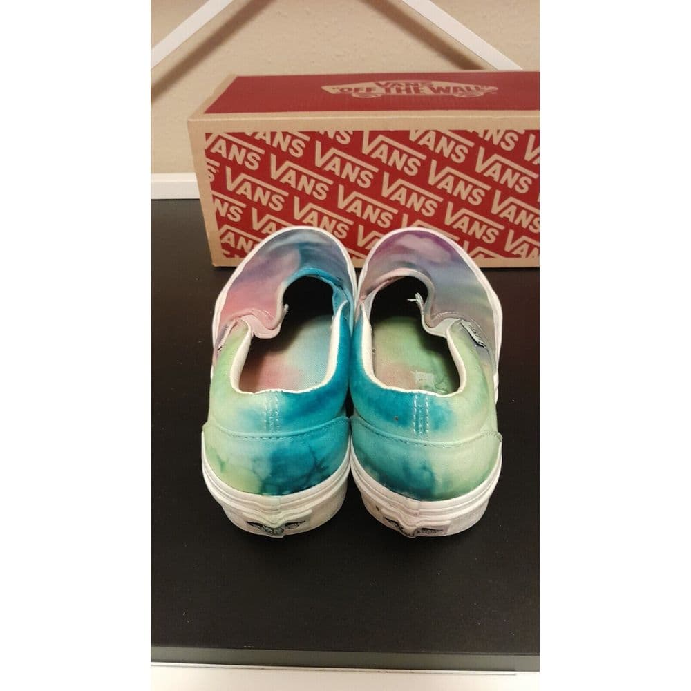VANS Classic Slip-On Multicoloured Tye Dyed Men's 5 Women's 6.5 Box Included - Thumbnail 7