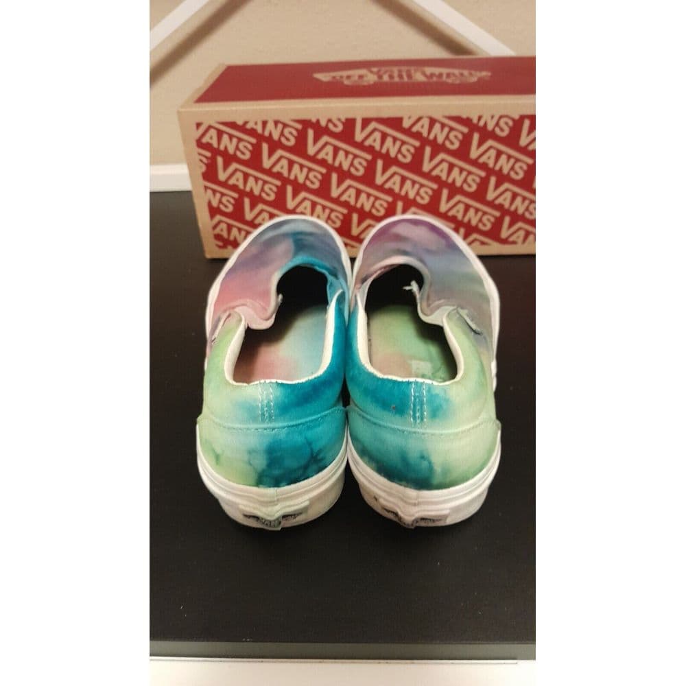 VANS Classic Slip-On Multicoloured Tye Dyed Men's 5 Women's 6.5 Box Included - Thumbnail 6