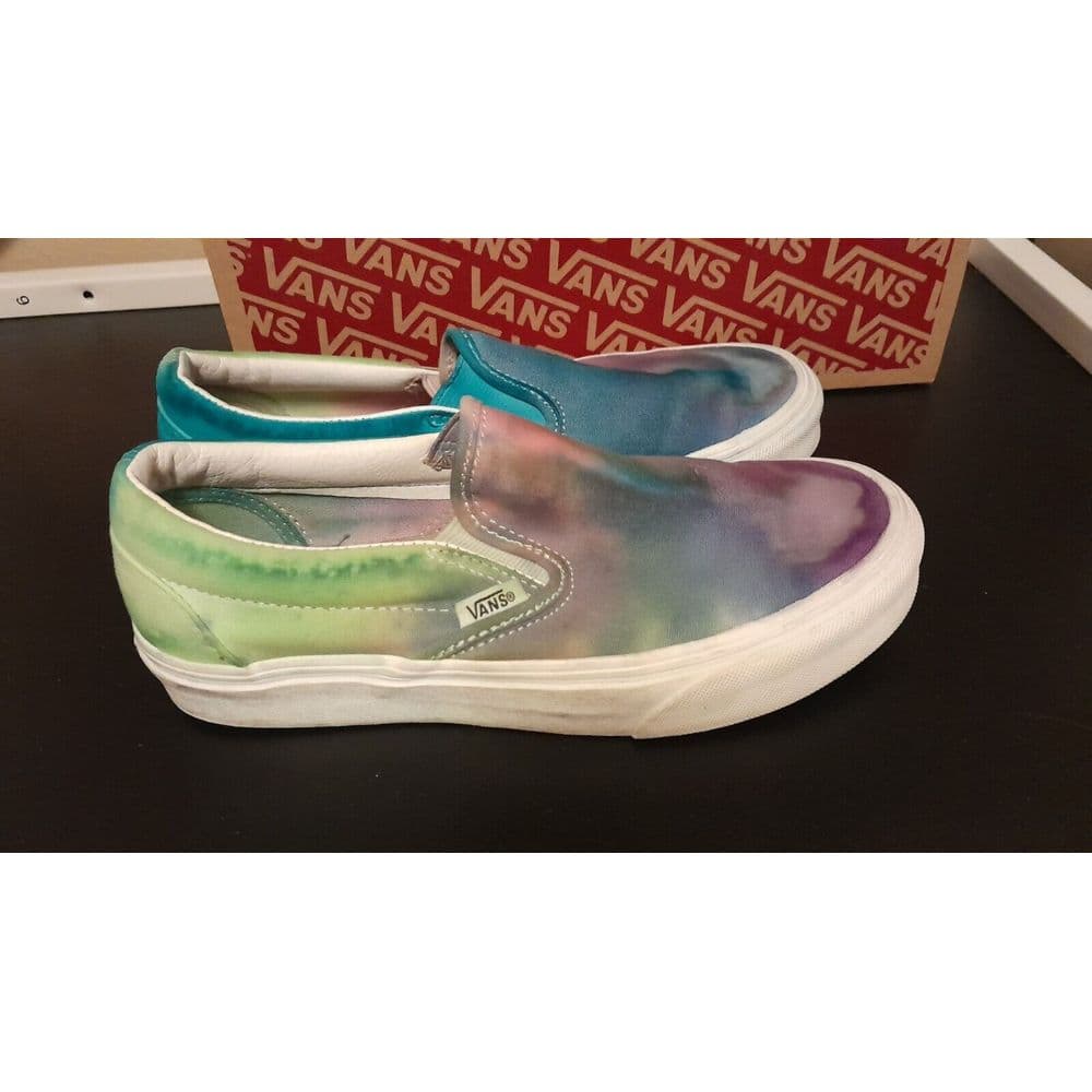 VANS Classic Slip-On Multicoloured Tye Dyed Men's 5 Women's 6.5 Box Included - Thumbnail 5