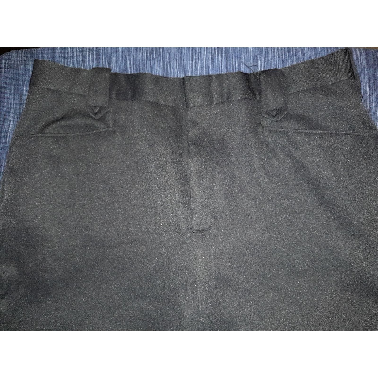 Vintage Circle S Pants Size 36 (36x28.5) Black Polyester Elastic Waist Western - Thumbnail 5