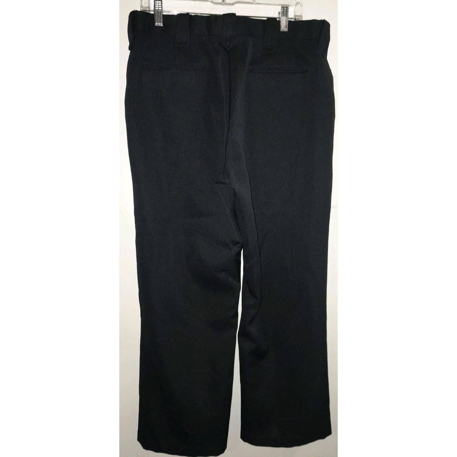 Vintage Circle S Pants Size 36 (36x28.5) Black Polyester Elastic Waist Western - Thumbnail 3