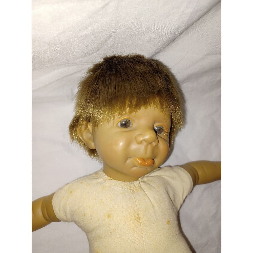 Vintage Toy Carmen Gonzalez Doll JULIO 1994 Made In Spain 14" Pouting Face RARE - Thumbnail 2