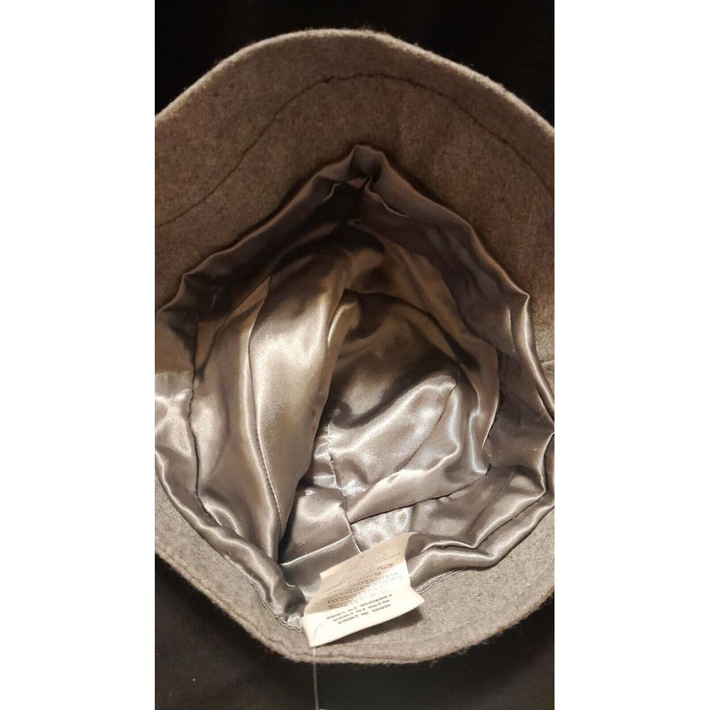 Womens Bucket Hat Nine Co. Nine West Gray Satin Lined - Thumbnail 4