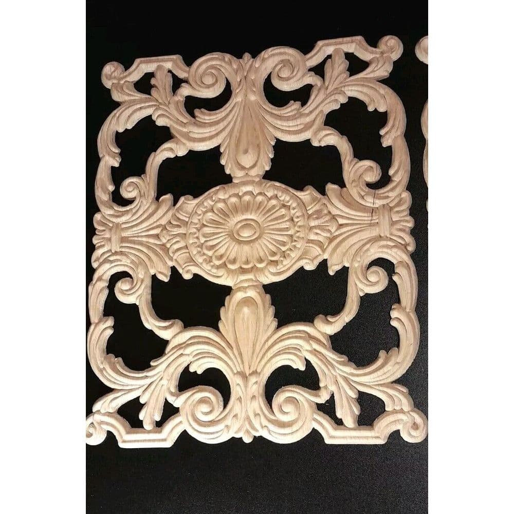 Acanthus Leaf Panels Furniture Applique Architectural Onlay 10 1/4" W X 13 1/4" - Thumbnail 4