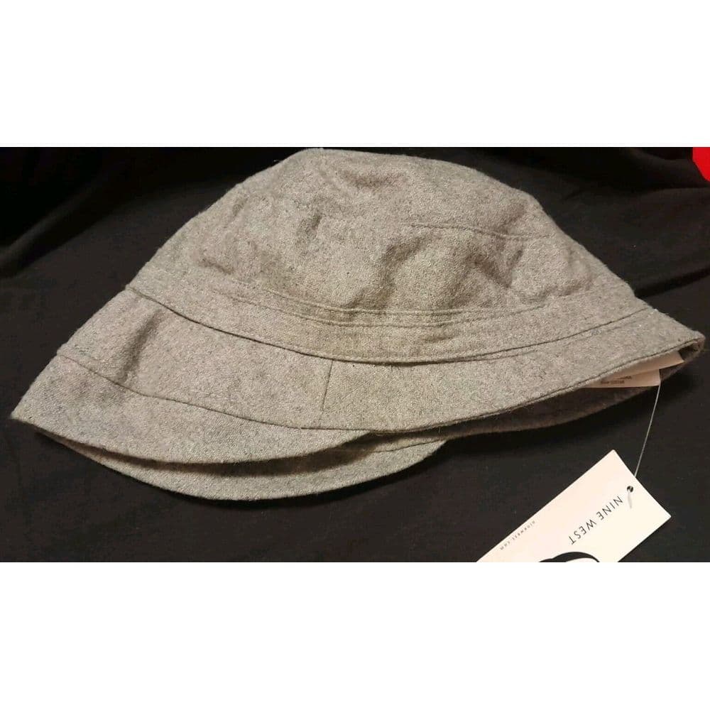 Womens Bucket Hat Nine Co. Nine West Gray Satin Lined - Thumbnail 3