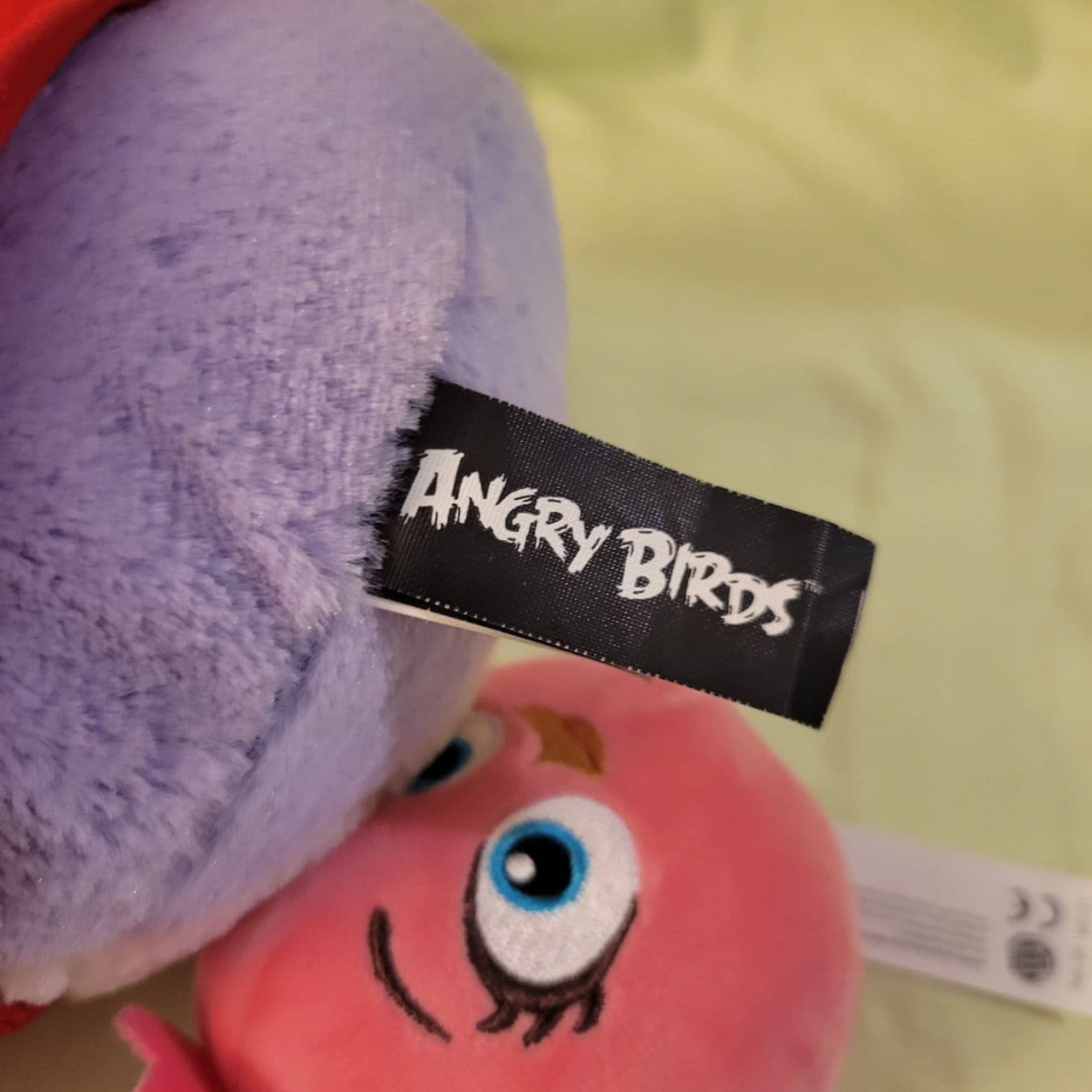 Angry Birds Plush Lot Stella Pink Bird & Mighty Eagle Superhero Purple 7" Rovio - Thumbnail 10